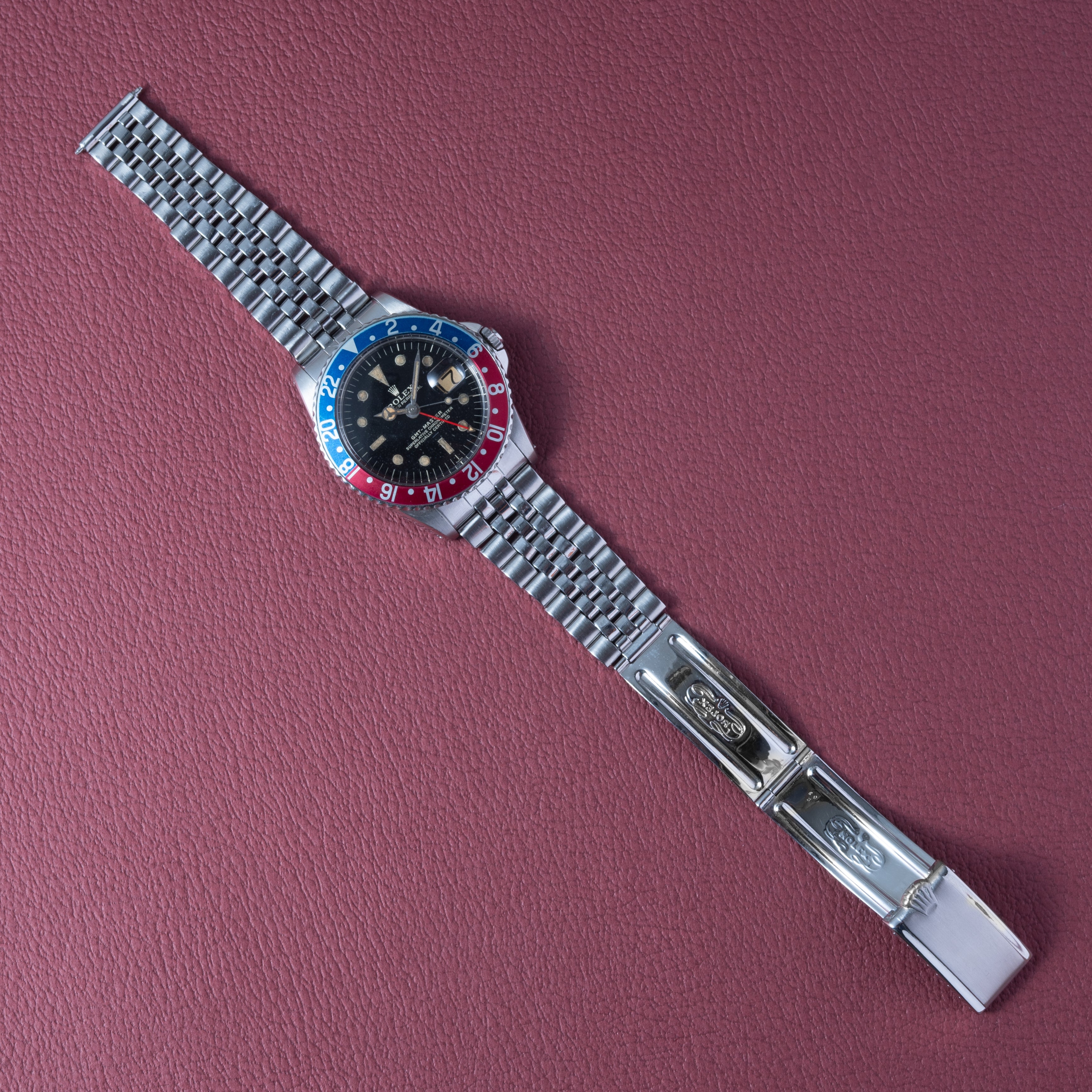 ロレックス GMTマスター 1963年製 Ref.1675 ラジアルミラーダイヤル 小針 アンダーバー PCGケース