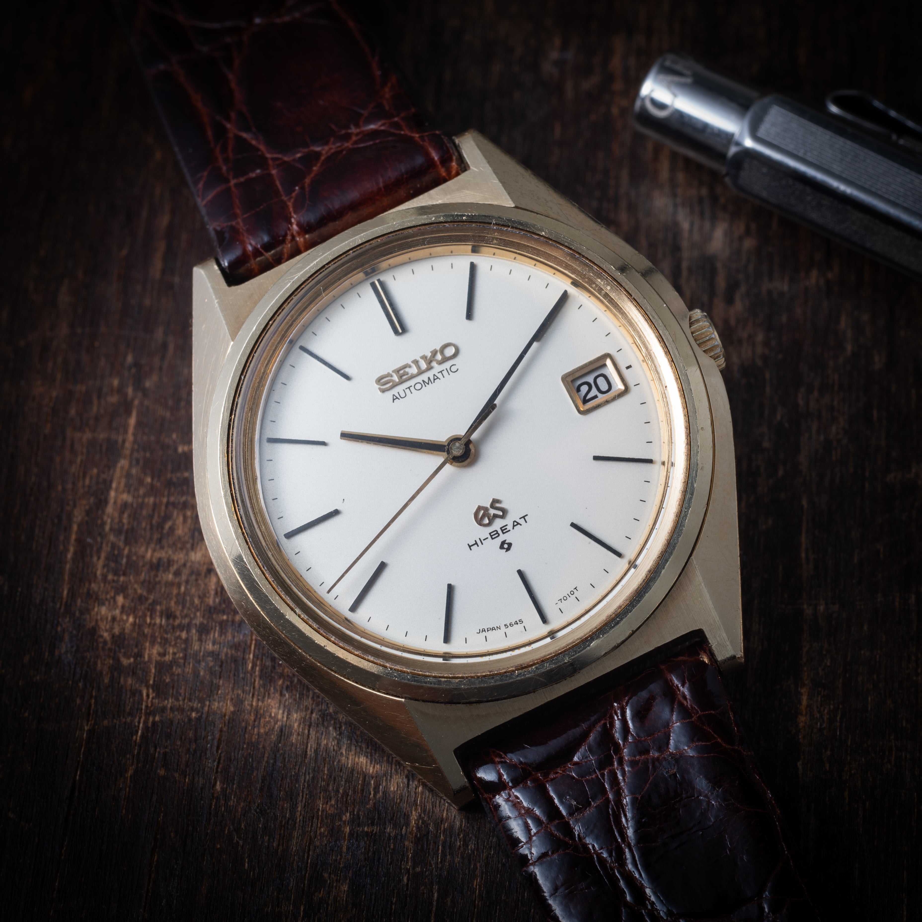 SEIKO  グランドセイコー ハイビート自動巻き 1971年製 Ref.5645-7010 CAPゴールド 56GS