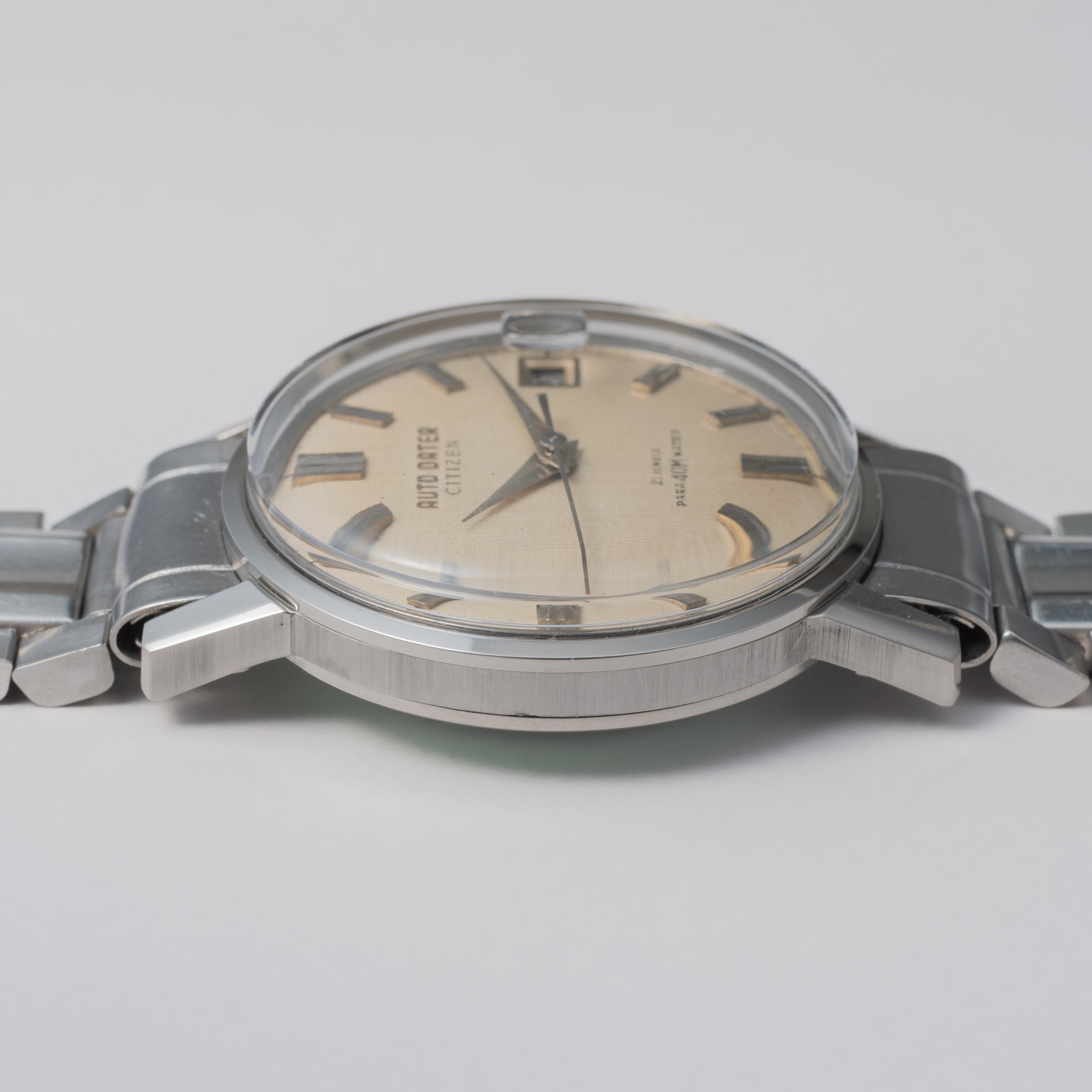 シチズン ジェット オートデータ 1963年製 パラウォーター 21石 純正ブレス付き 自動巻き 裏シール付き