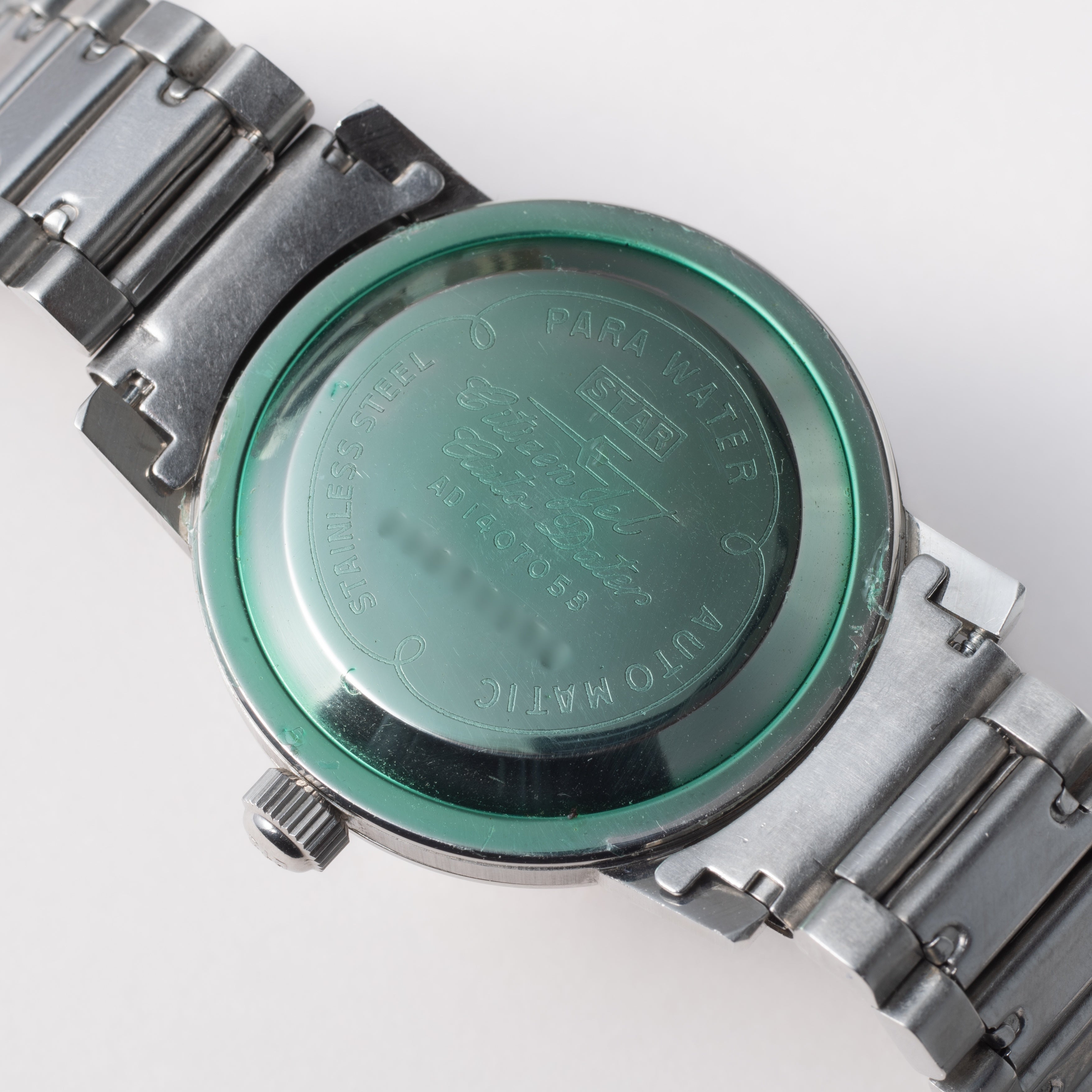 シチズン ジェット オートデータ 1963年製 パラウォーター 21石 純正ブレス付き 自動巻き 裏シール付き