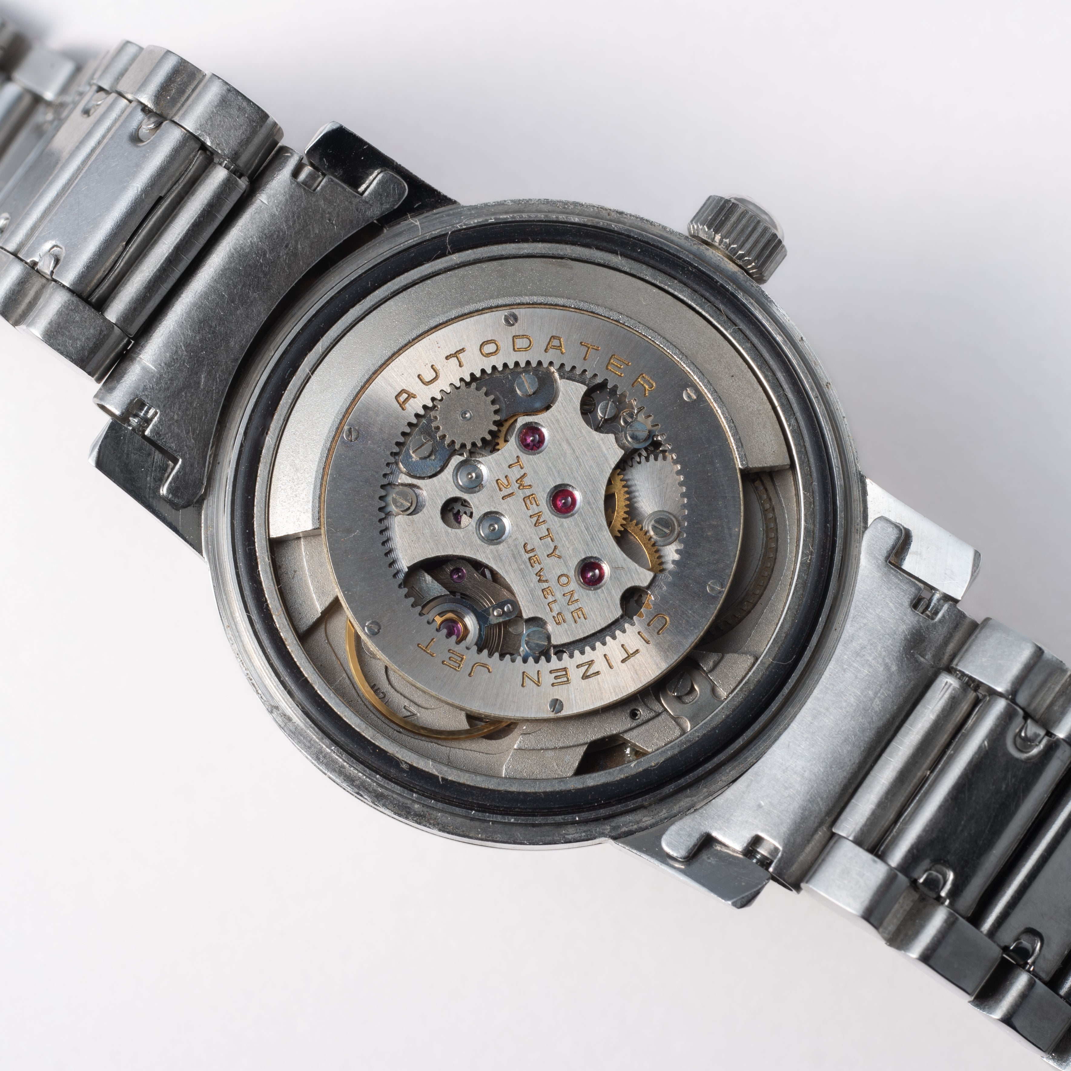 シチズン ジェット オートデータ 1963年製 パラウォーター 21石 純正ブレス付き 自動巻き 裏シール付き