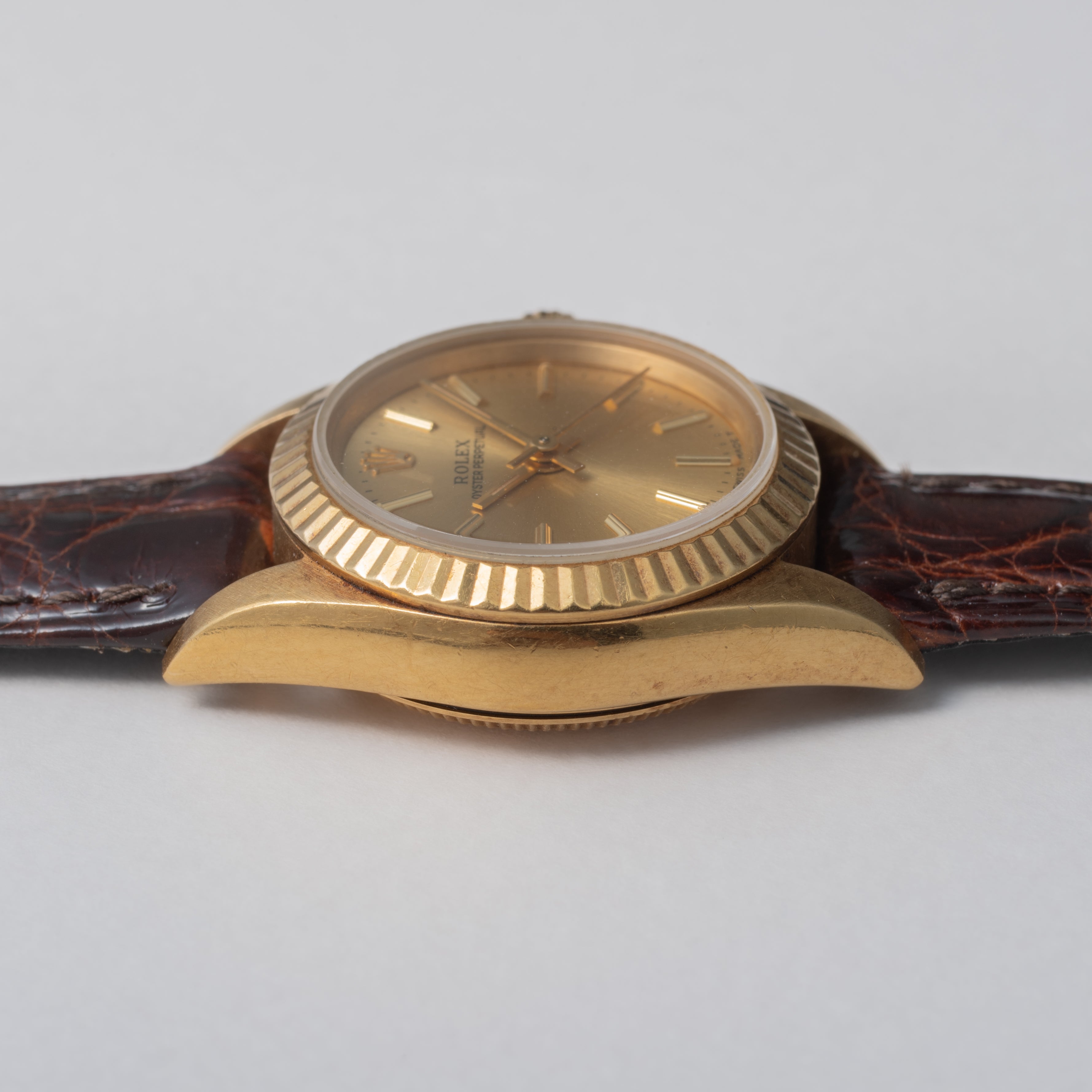 ロレックス 18金無垢オイスターパーペチュアル レディース 1988年製 Ref.67198 ノンデイト