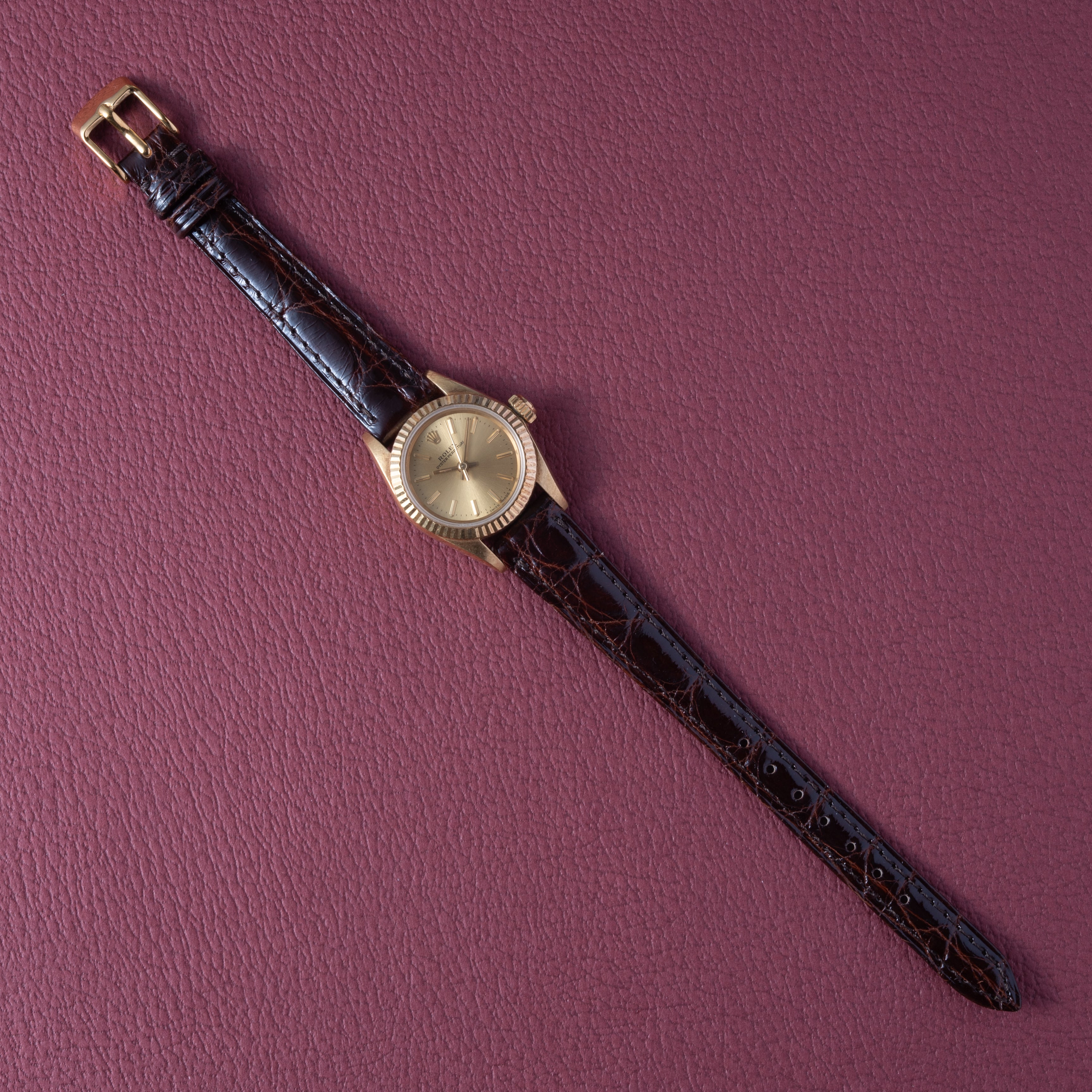 ロレックス 18金無垢オイスターパーペチュアル レディース 1988年製 Ref.67198 ノンデイト