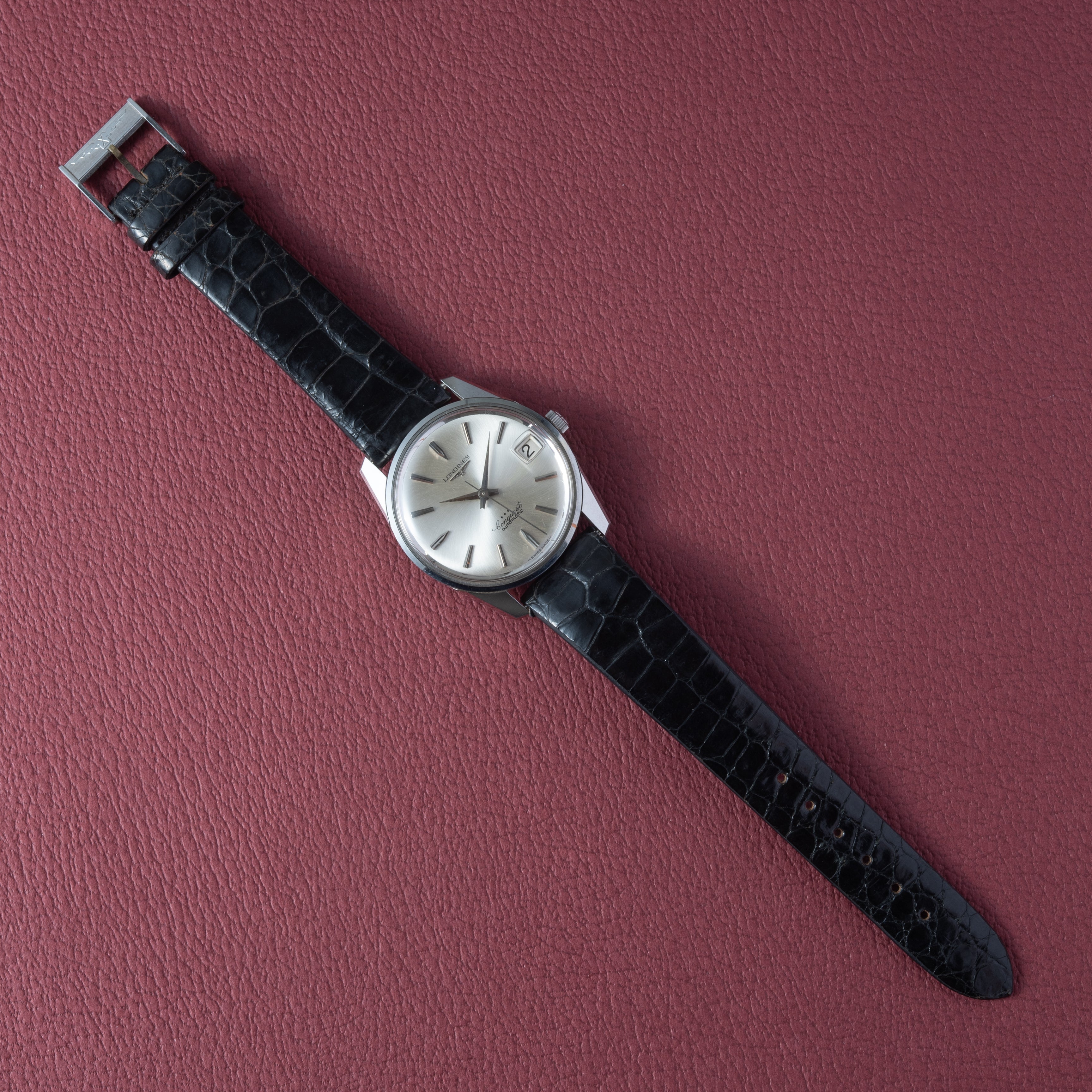 ロンジン コンクエスト 1960年代製 Ref.9044 自動巻Cal.291 純正革ベルト、純正尾錠、タグ付き