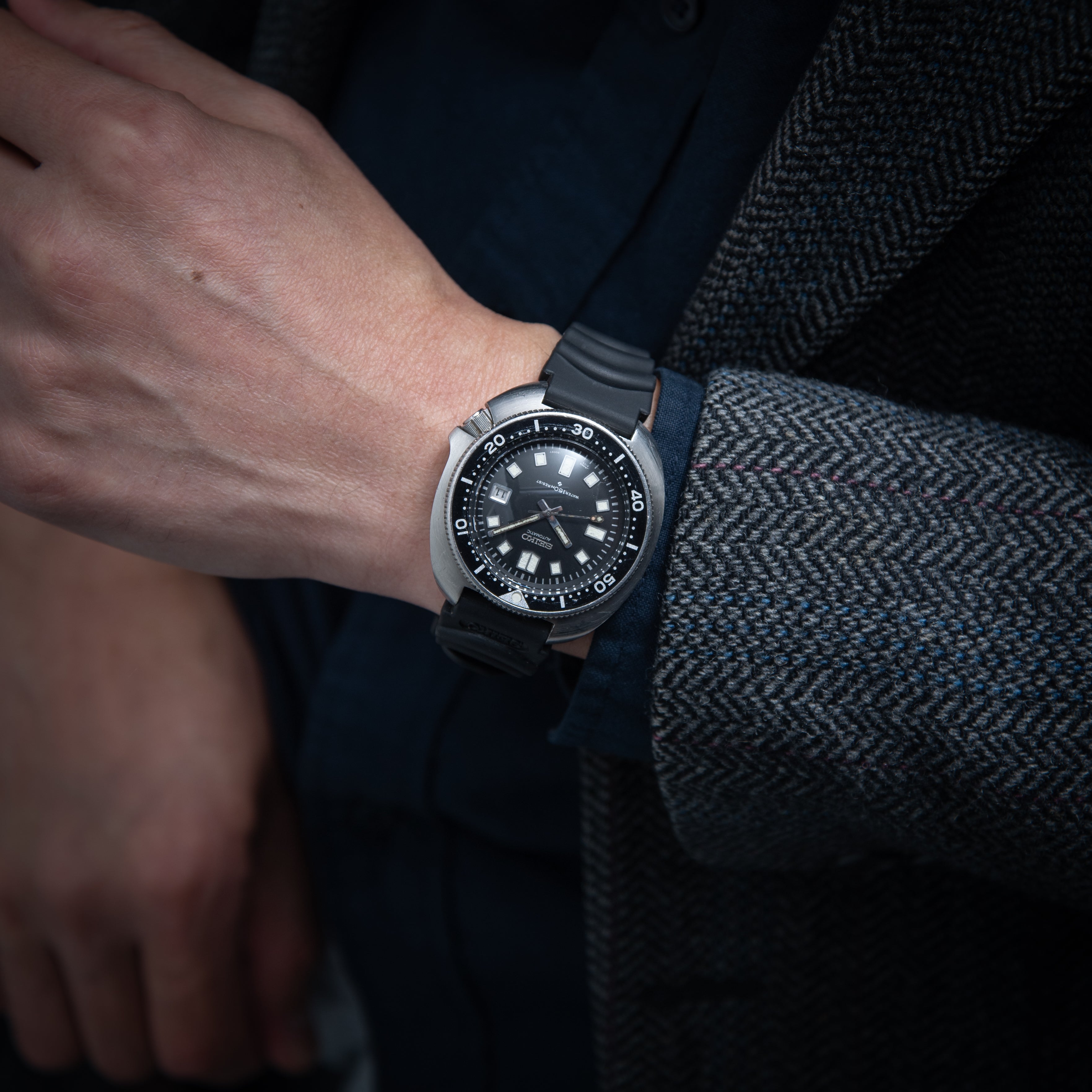 セイコー 150mダイバー2nd後期 1976年製 Ref.6105-8110 ウエムラダイバー 自動巻