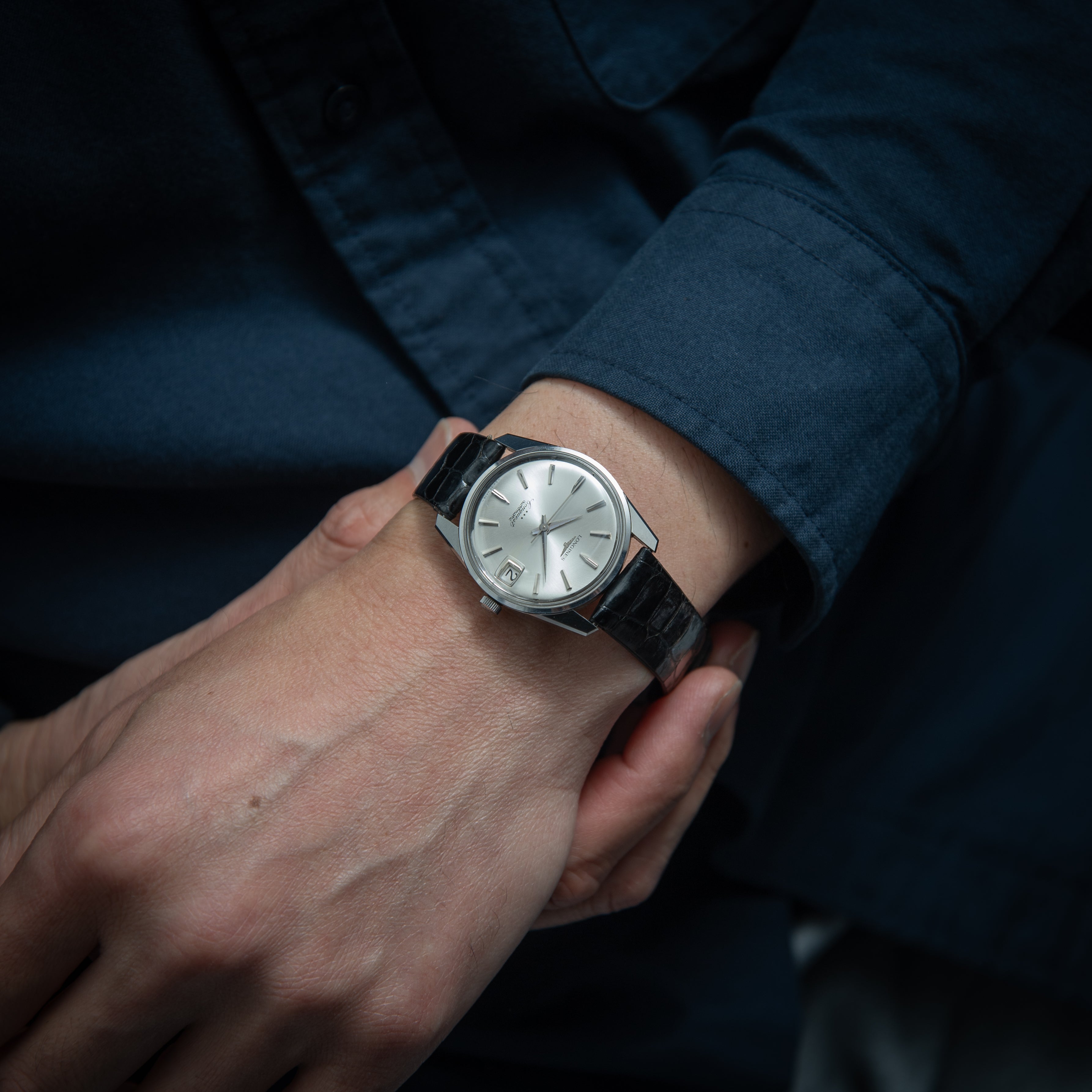 ロンジン コンクエスト 1960年代製 Ref.9044 自動巻Cal.291 純正革ベルト、純正尾錠、タグ付き