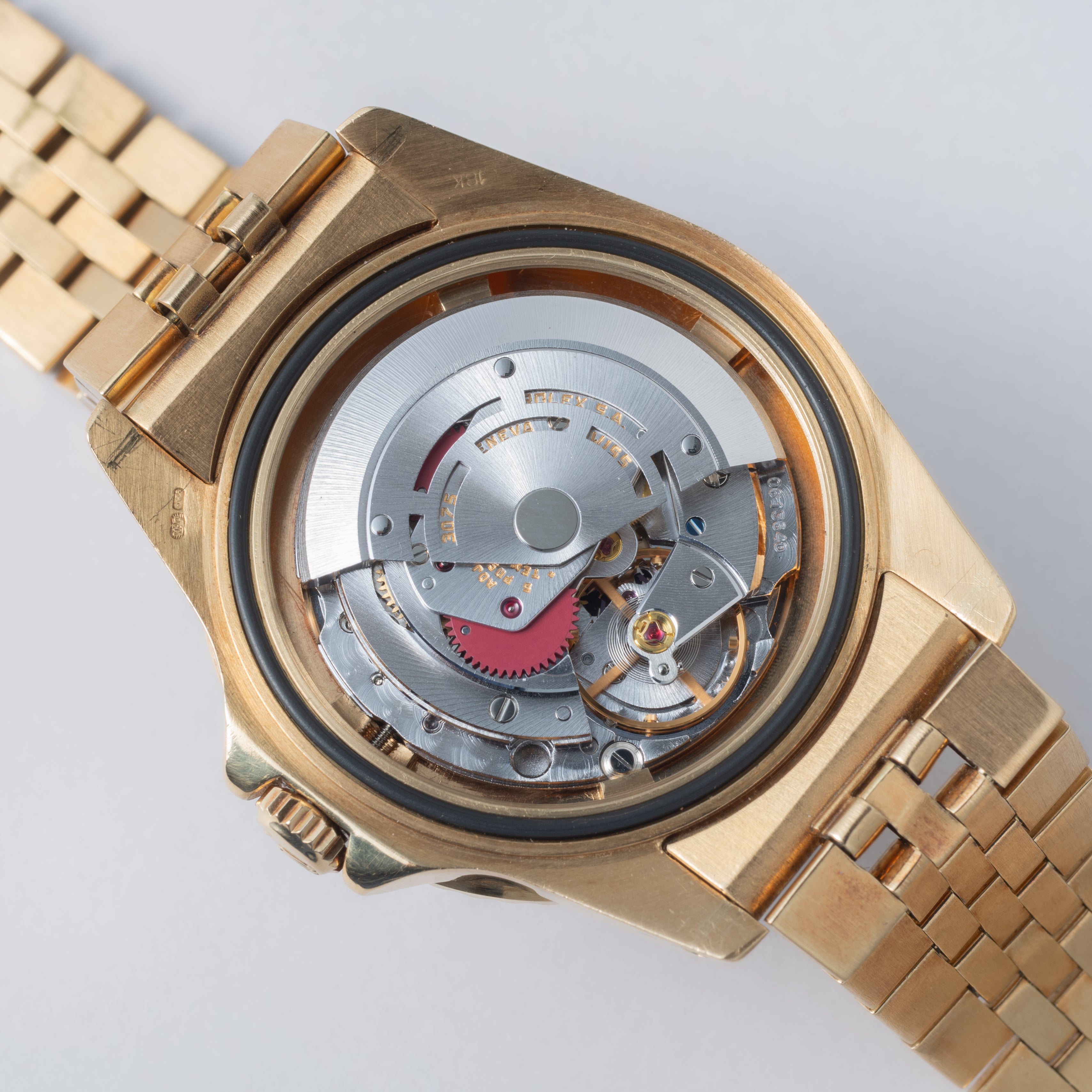 ロレックス GMTマスター 18金無垢茶ツボ 1981年製 Ref.16758 純正18金無垢ジュビリーブレス