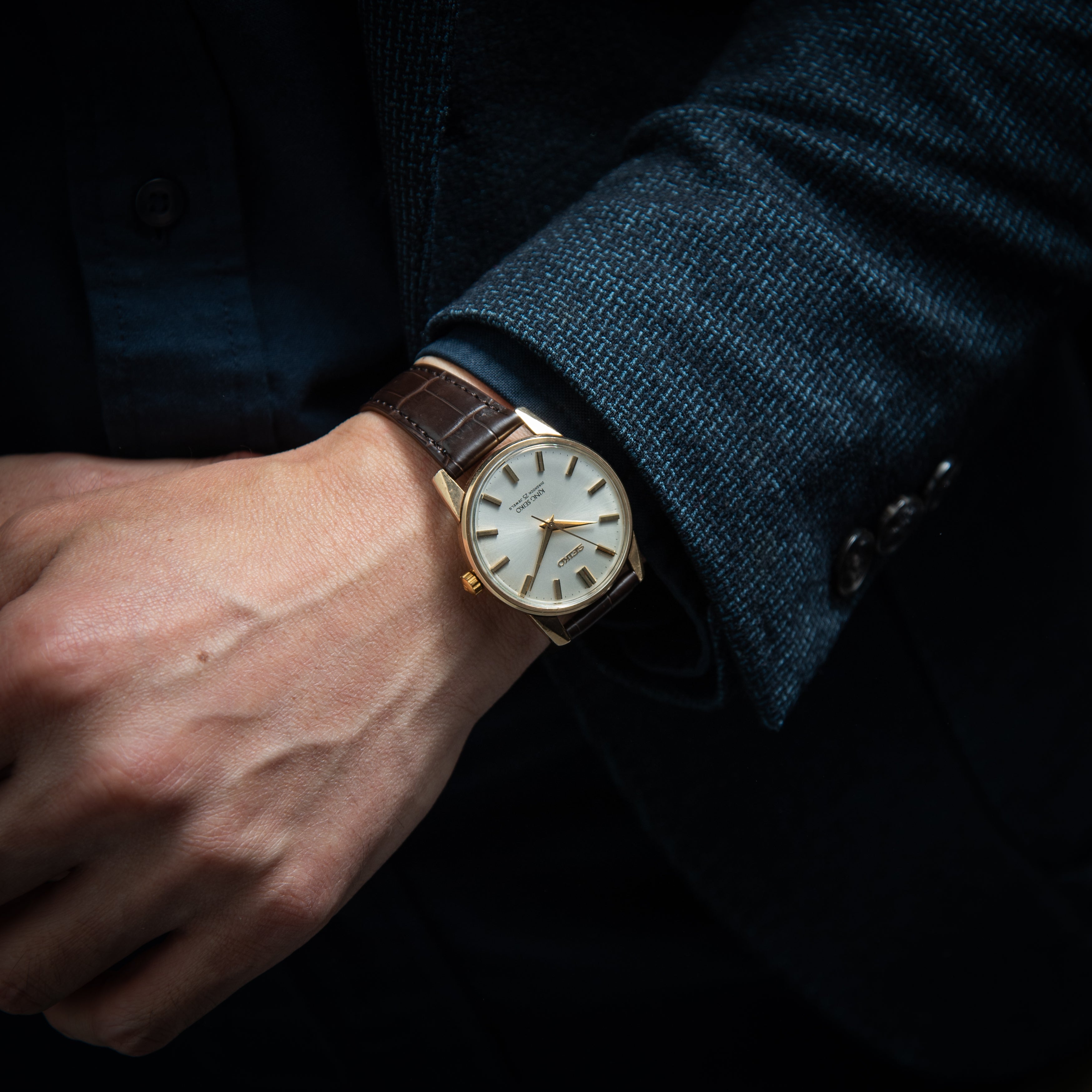 キングセイコー 1966年製 AGFケース Ref.44‐2000 手巻きノンデイト 44KS