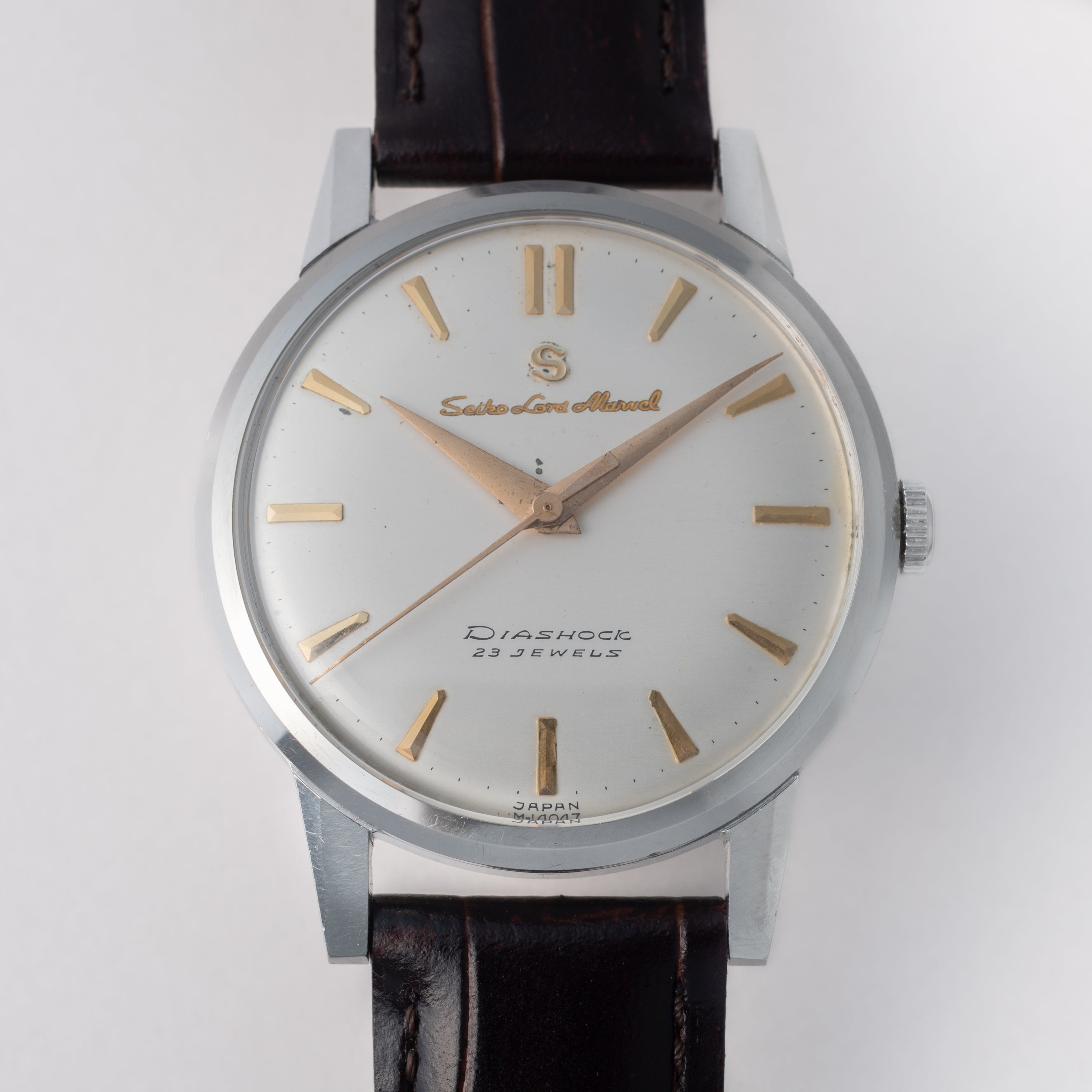 セイコー ロードマーベル Sマーク 彫文字盤 最初期