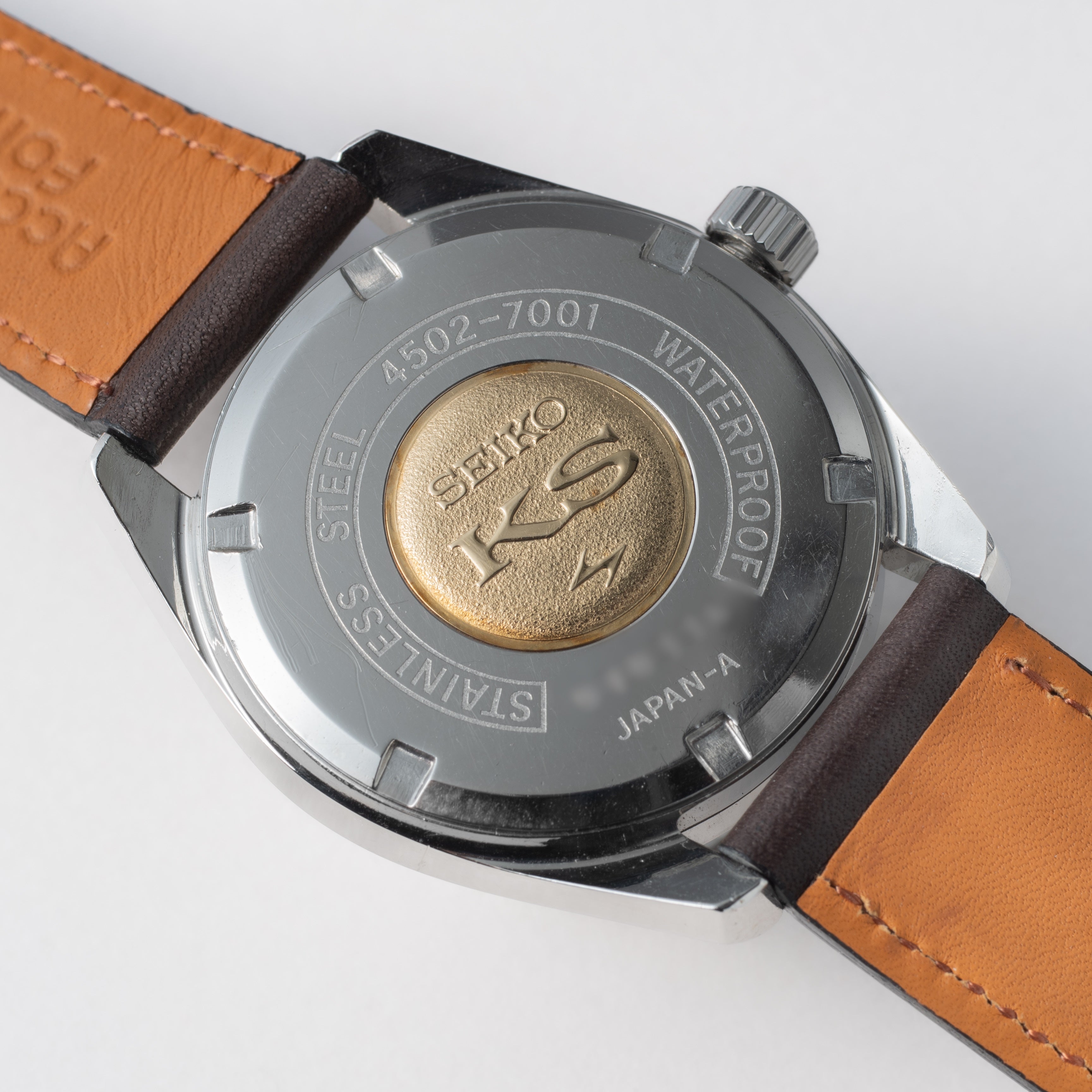 キングセイコー 10振動手巻き 1970年製/昭和45年製 45KS Ref.4502-7001 別作スケルトン裏蓋付