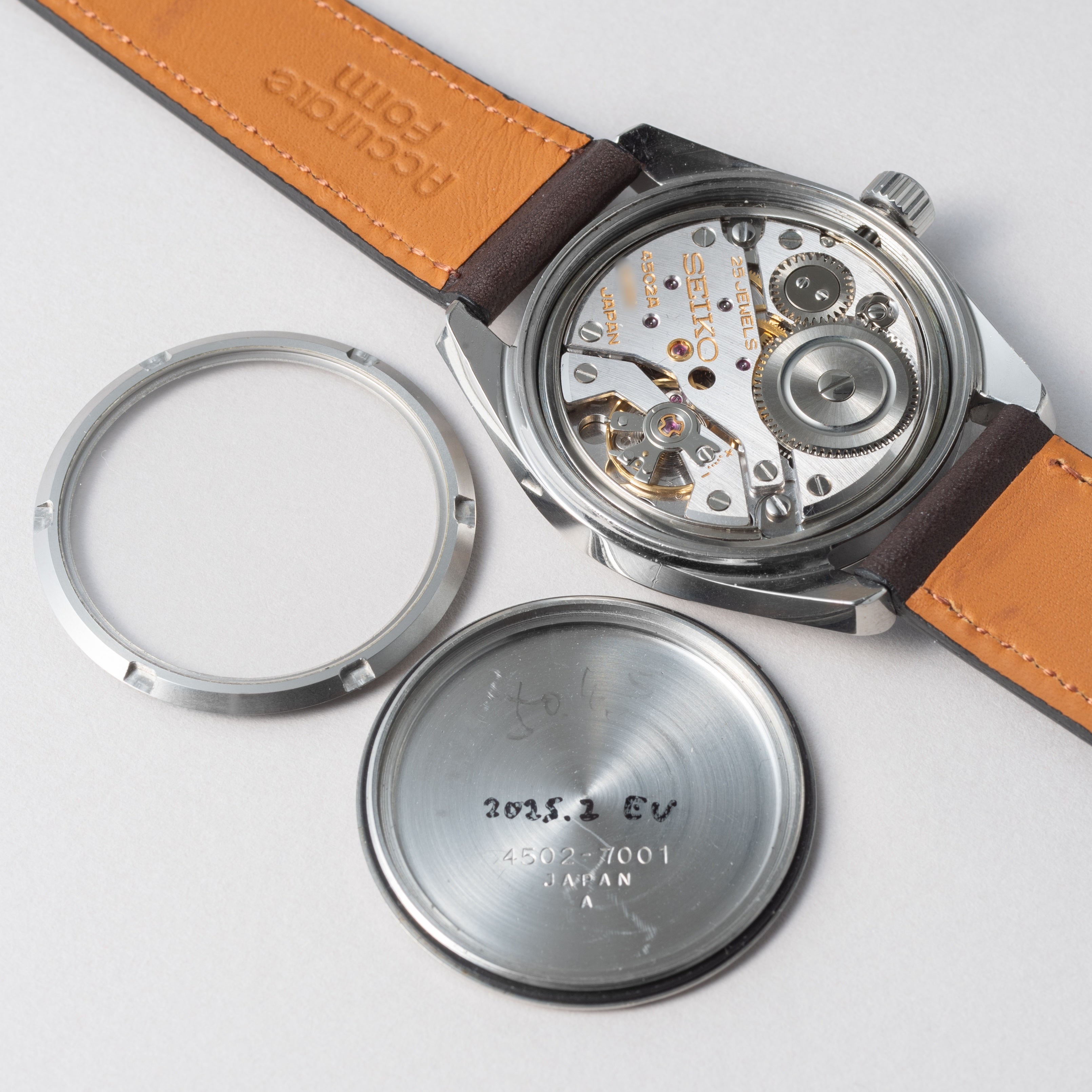 キングセイコー 10振動手巻き 1970年製/昭和45年製 45KS Ref.4502-7001 別作スケルトン裏蓋付