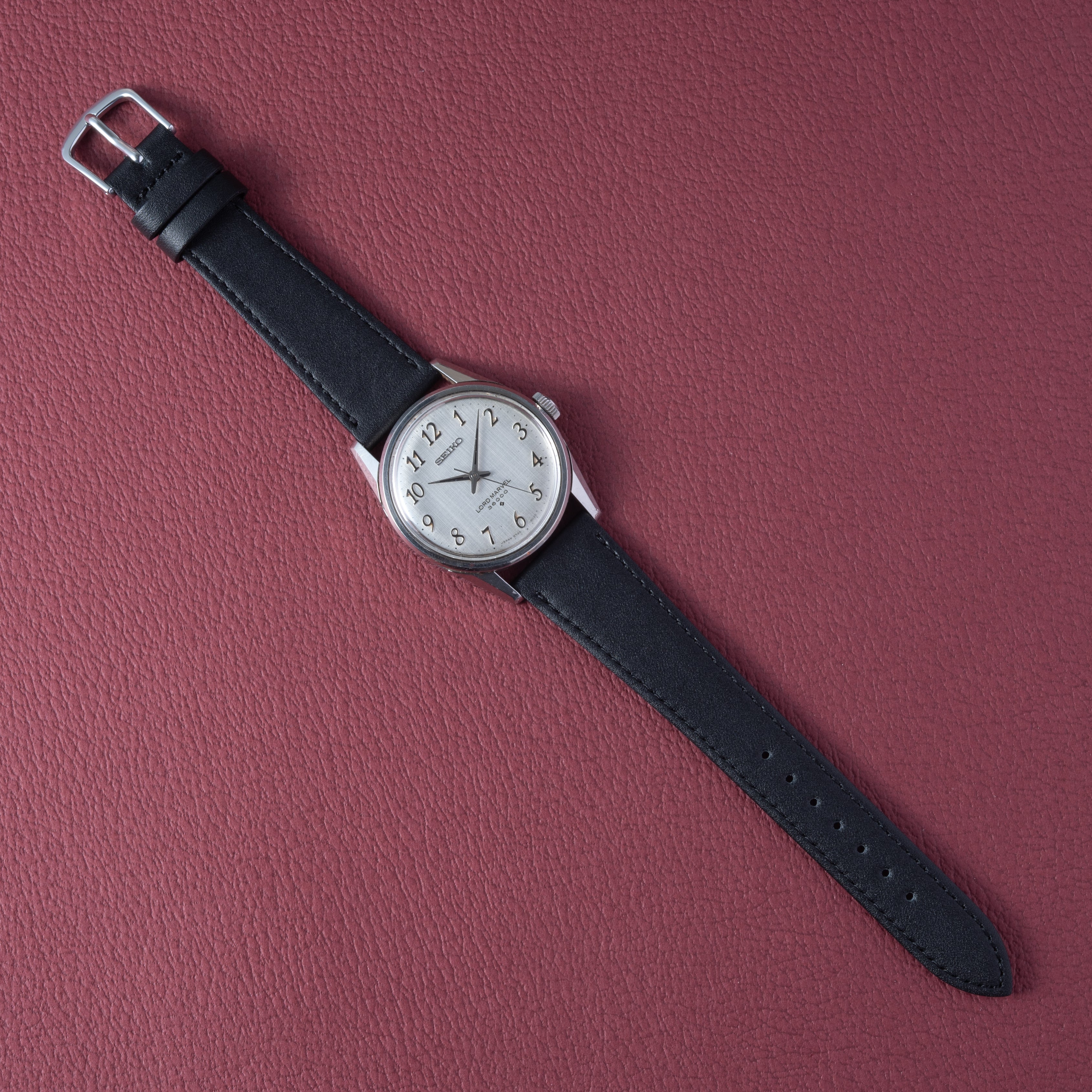 セイコー ロードマーベル 36000 10振動手巻き 全アラビアダイヤル