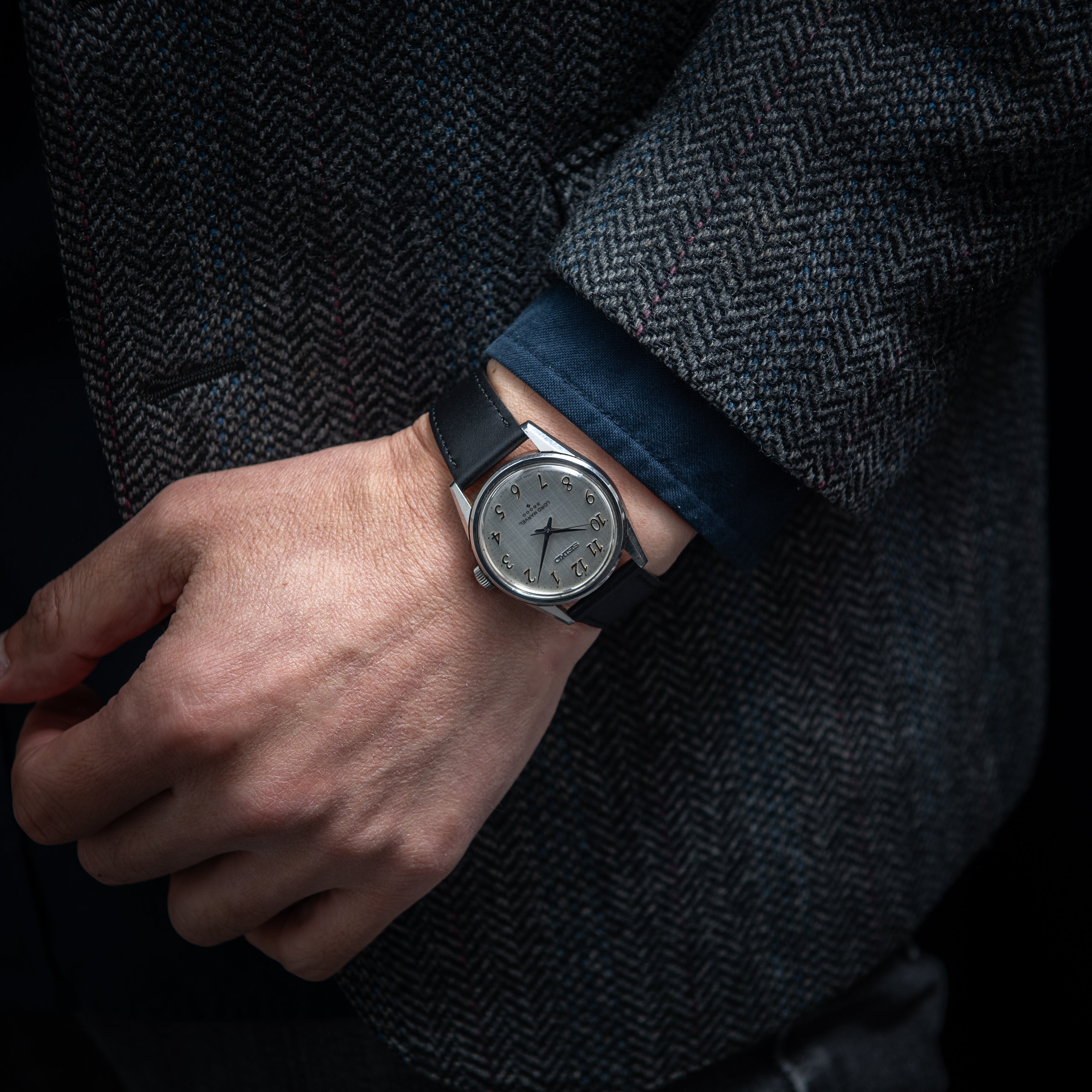 セイコー ロードマーベル 36000 10振動手巻き 全アラビアダイヤル