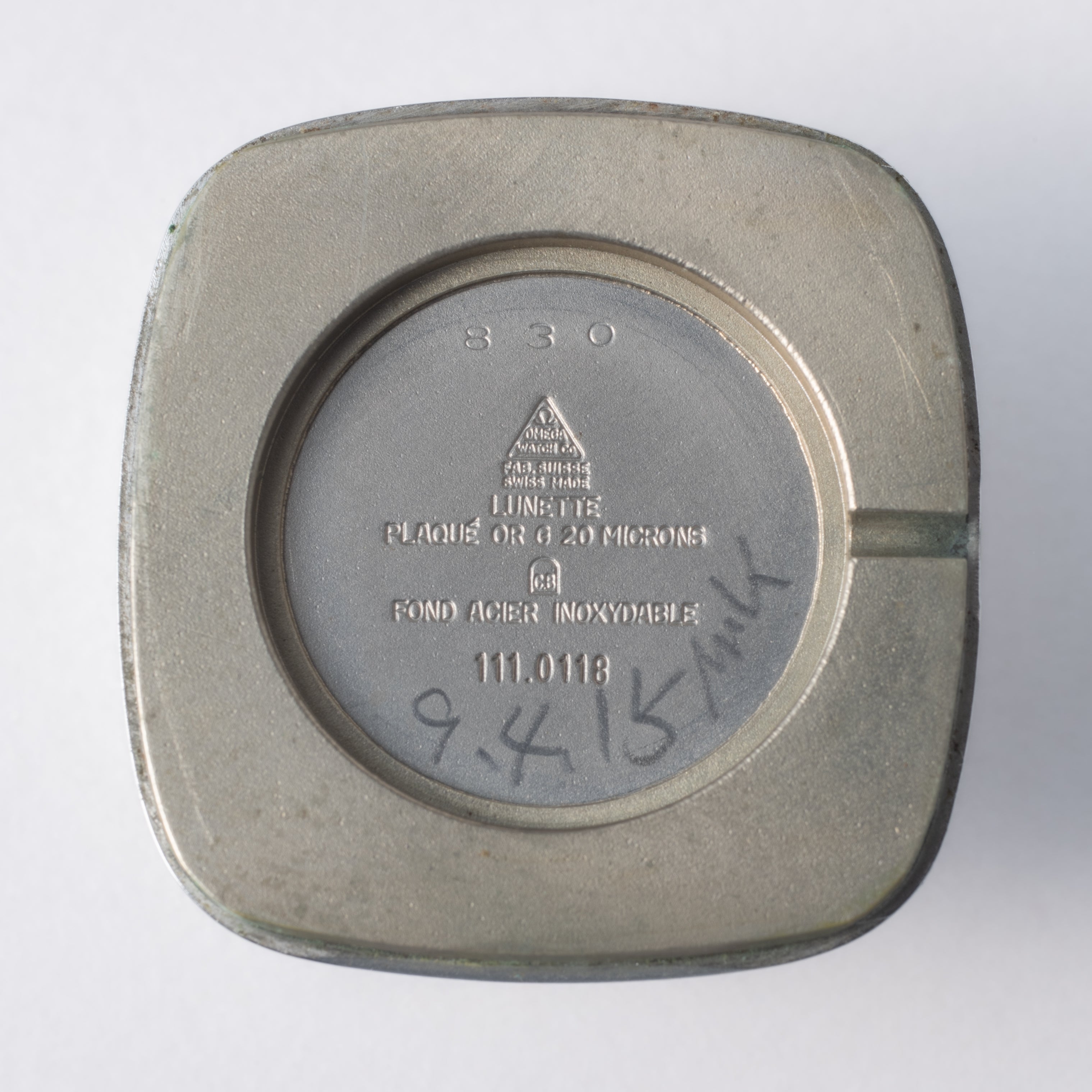 オメガ デ・ヴィル クッションケース ホワイトローマンダイヤル 金張り 1969年製