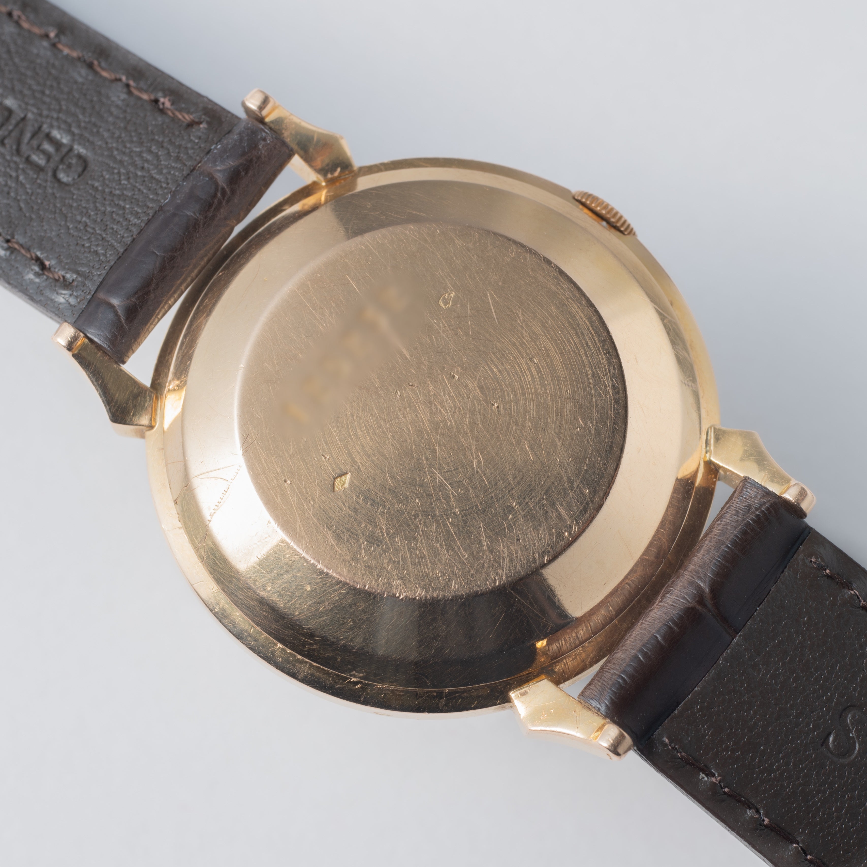 ジャガー・ルクルト 1950年代製 18金無垢フレンチケース インジケーター バンパーオートマチック