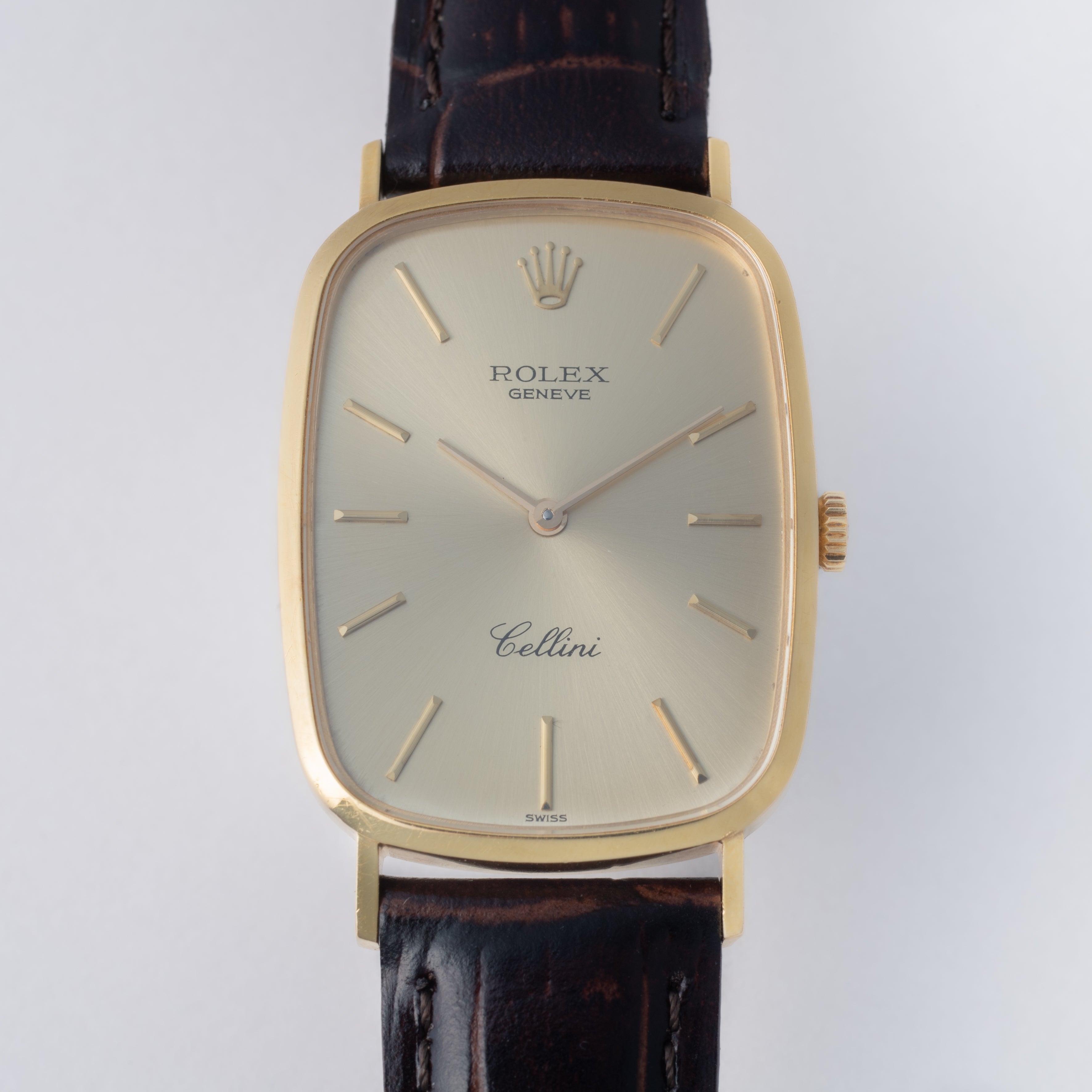 ロレックス チェリーニ 18金無垢 1975年製 シャンパンダイヤル Ref.4113 王冠尾錠