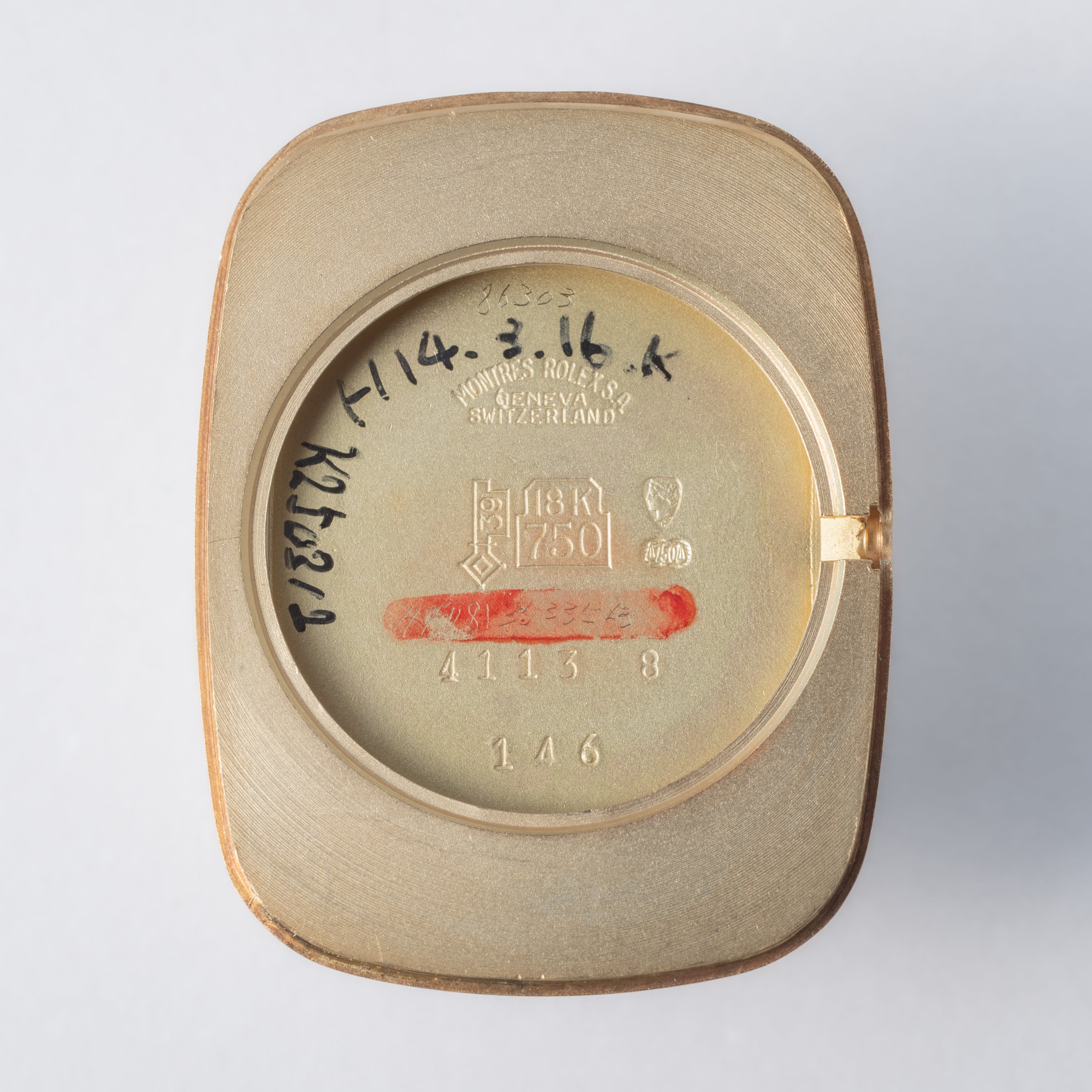 ロレックス チェリーニ 18金無垢 1975年製 シャンパンダイヤル Ref.4113 王冠尾錠