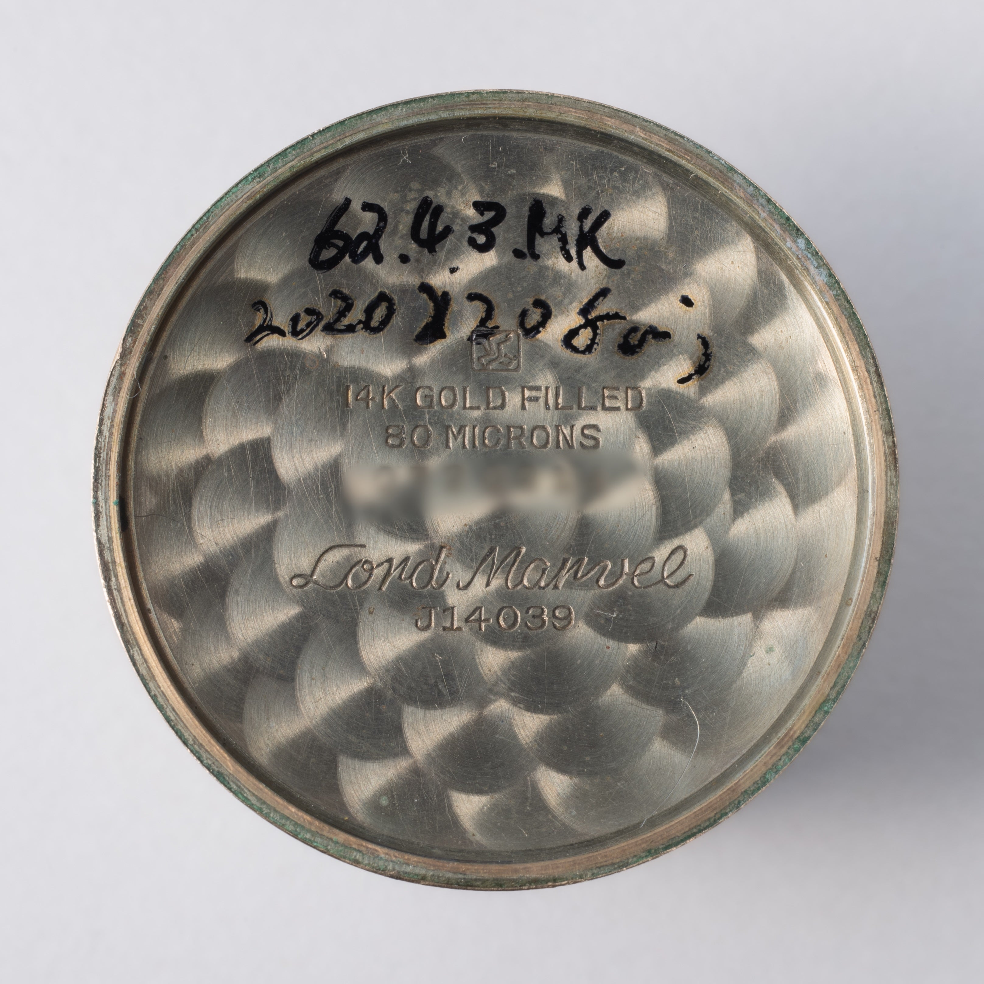 セイコー ロードマーベル 1960年製(昭和35年製) SDダイヤル 彫文字盤 J14039 ハマグリケース