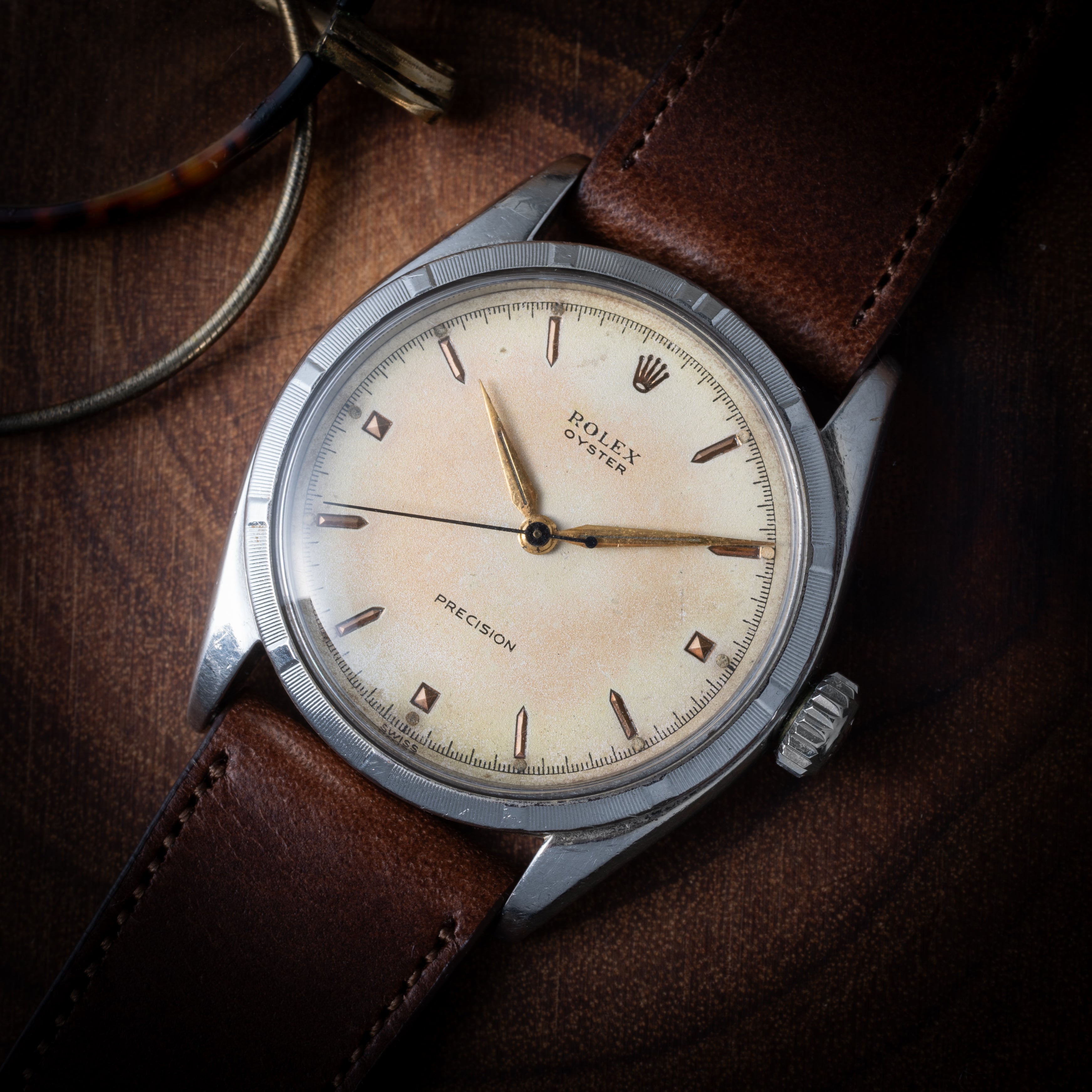 ロレックス オイスター 1954年製 彫文字 Ref.6244
