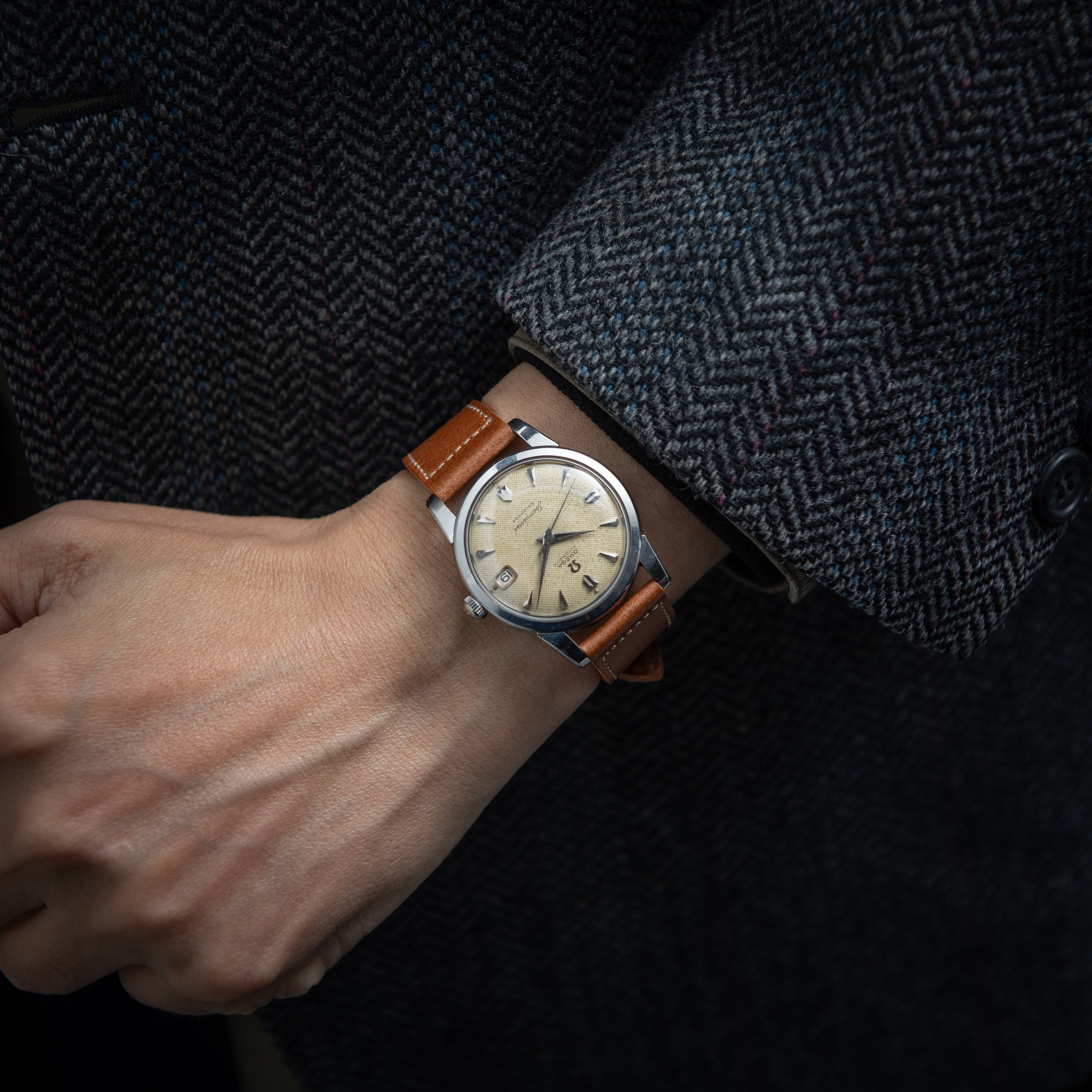 オメガ シーマスターカレンダー 1958年製 オリジナルギョウシェダイヤル