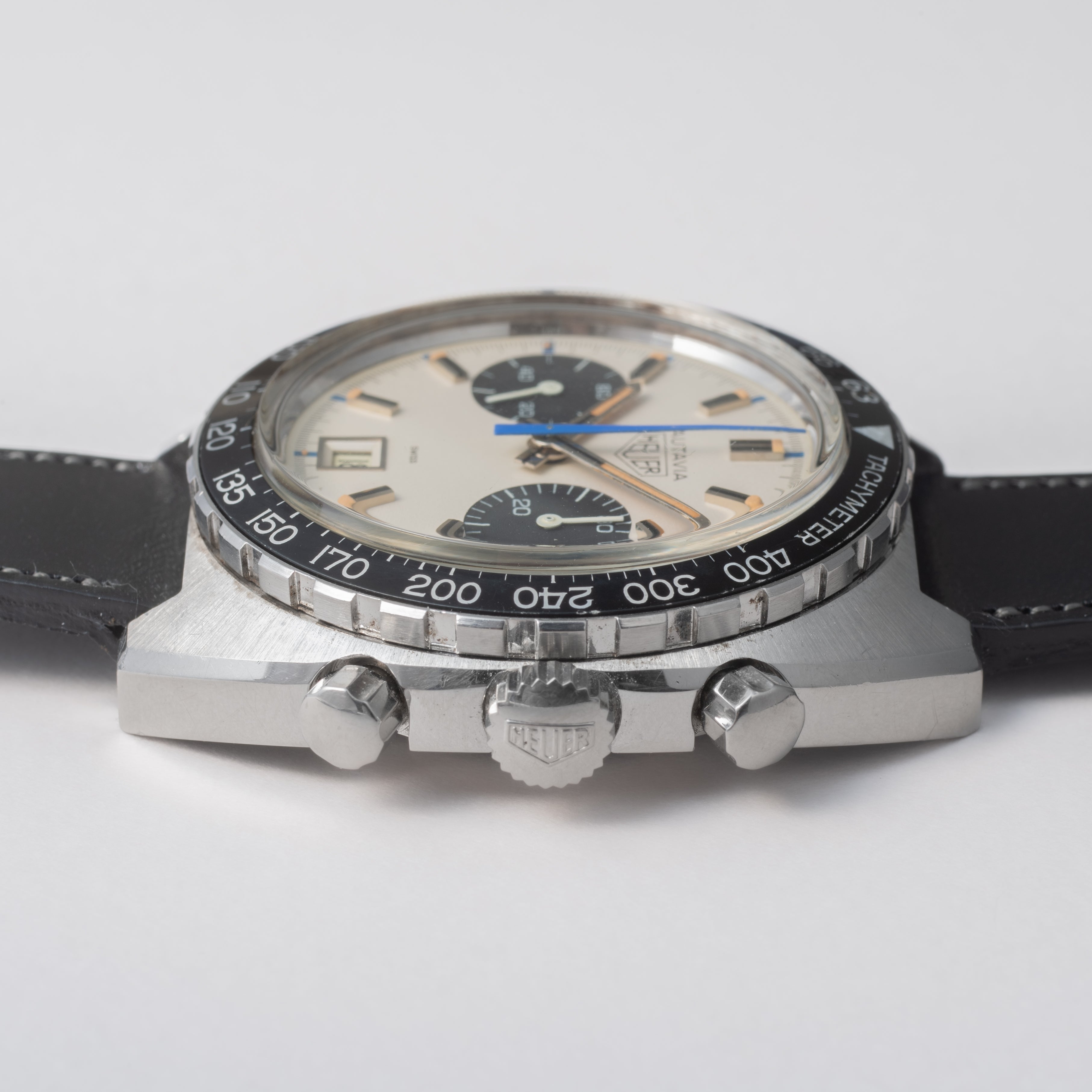 ホイヤー オータヴィア  クロノグラフ 1970年代 手巻 バルジューCal.7734 シフェール