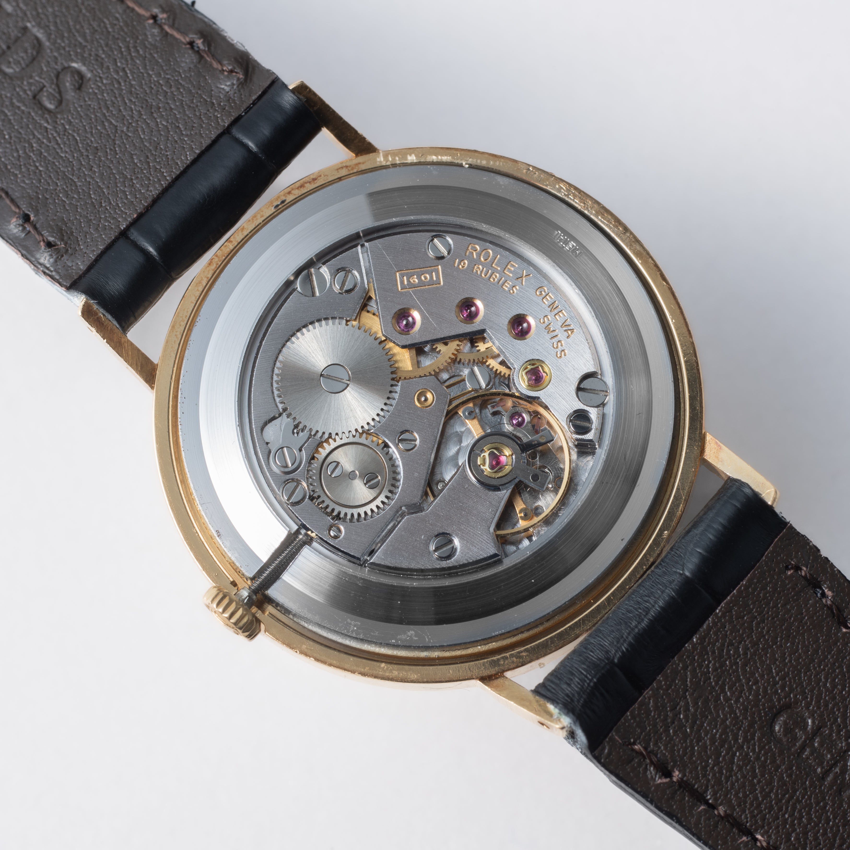 ロレックス チェリーニ 1975年製 Ref.5122 18金無垢ラウンドケース 純正金張り尾錠付き