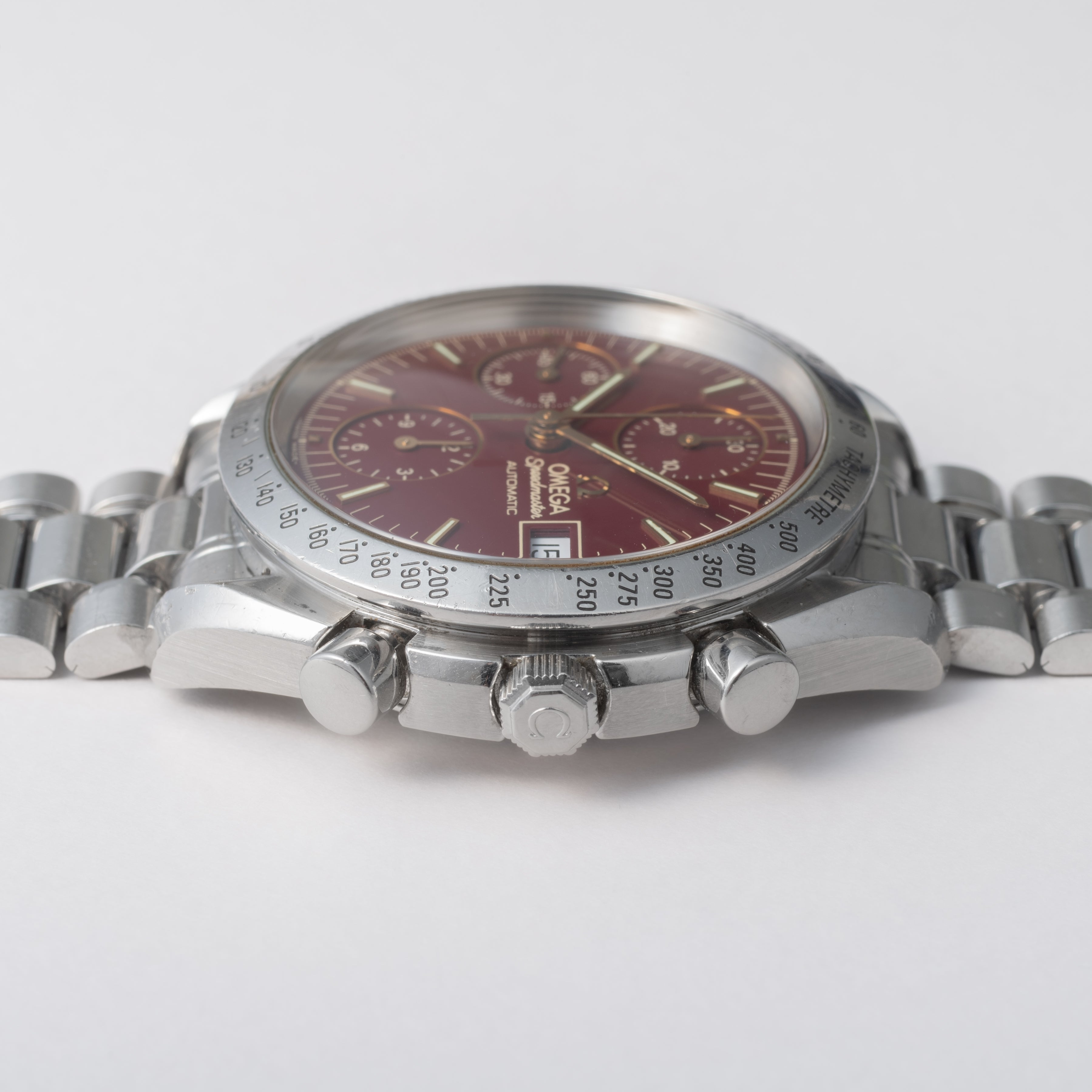 オメガ スピードマスター オートマチック 1995年製 Ref.175.0043 ボルドーダイヤル