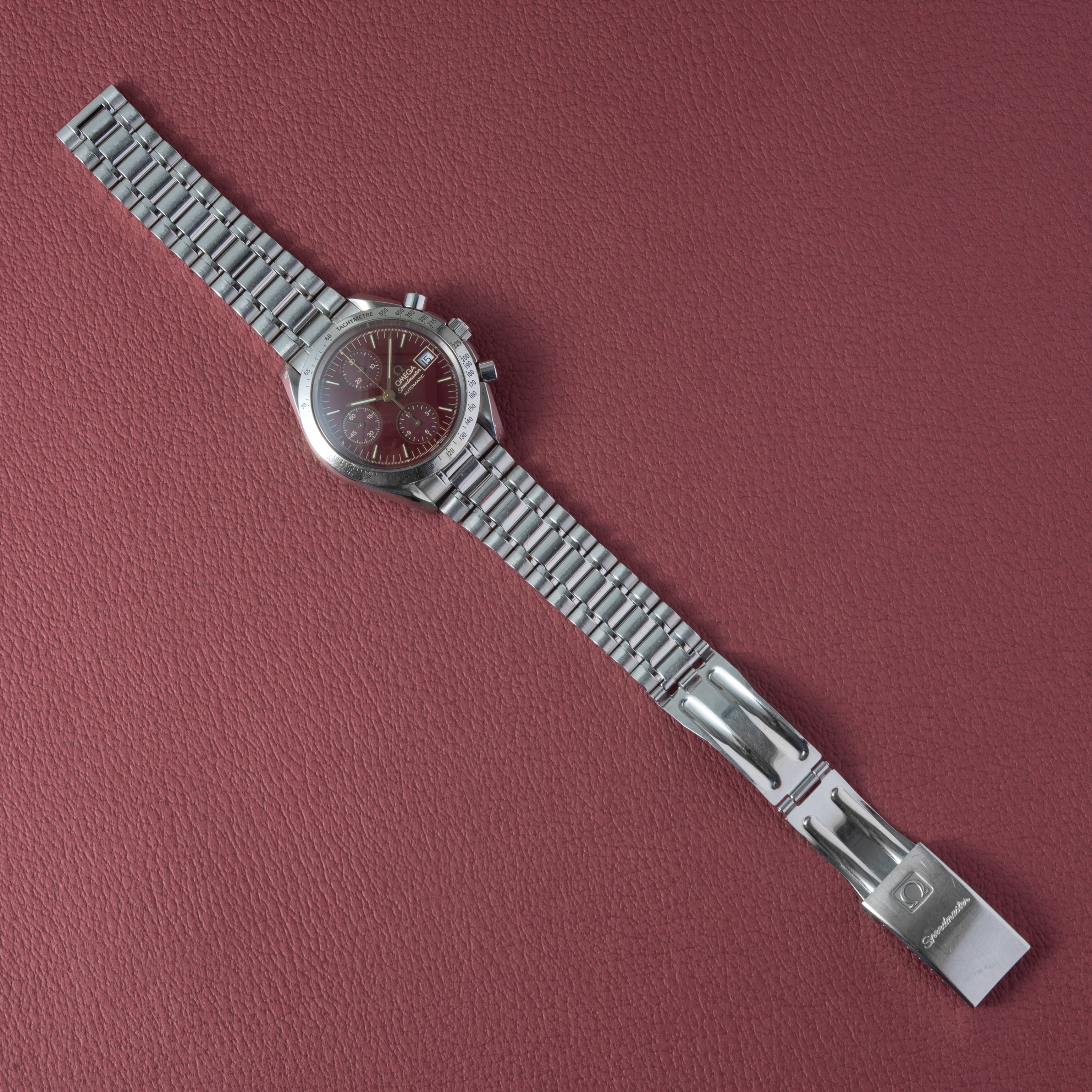 オメガ スピードマスター オートマチック 1995年製 Ref.175.0043 ボルドーダイヤル