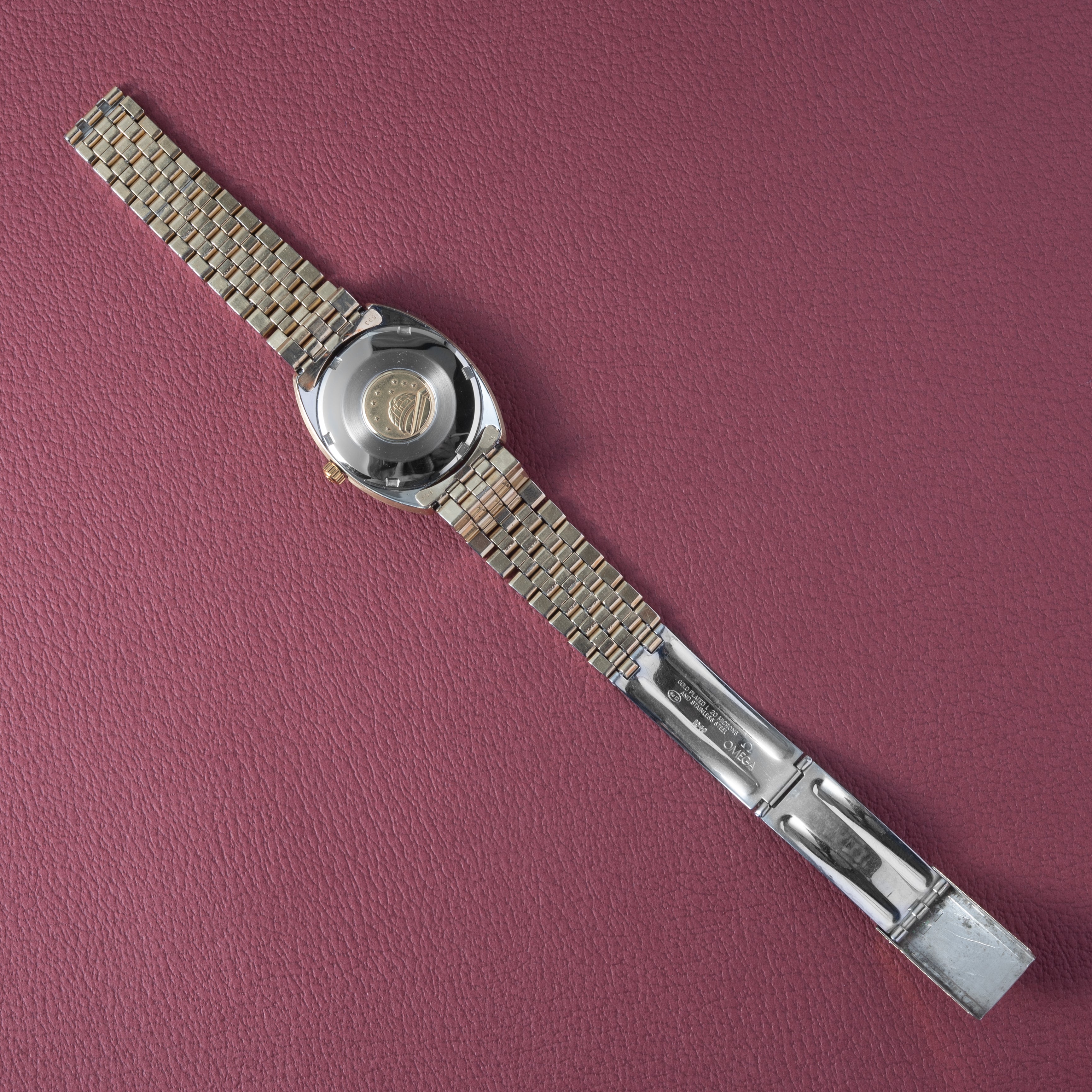 オメガ コンステレーション トップゴールド グレーダイヤル 1967年製 ジェンタデザイン Ref.168.017SP 純正ブレスレット付き