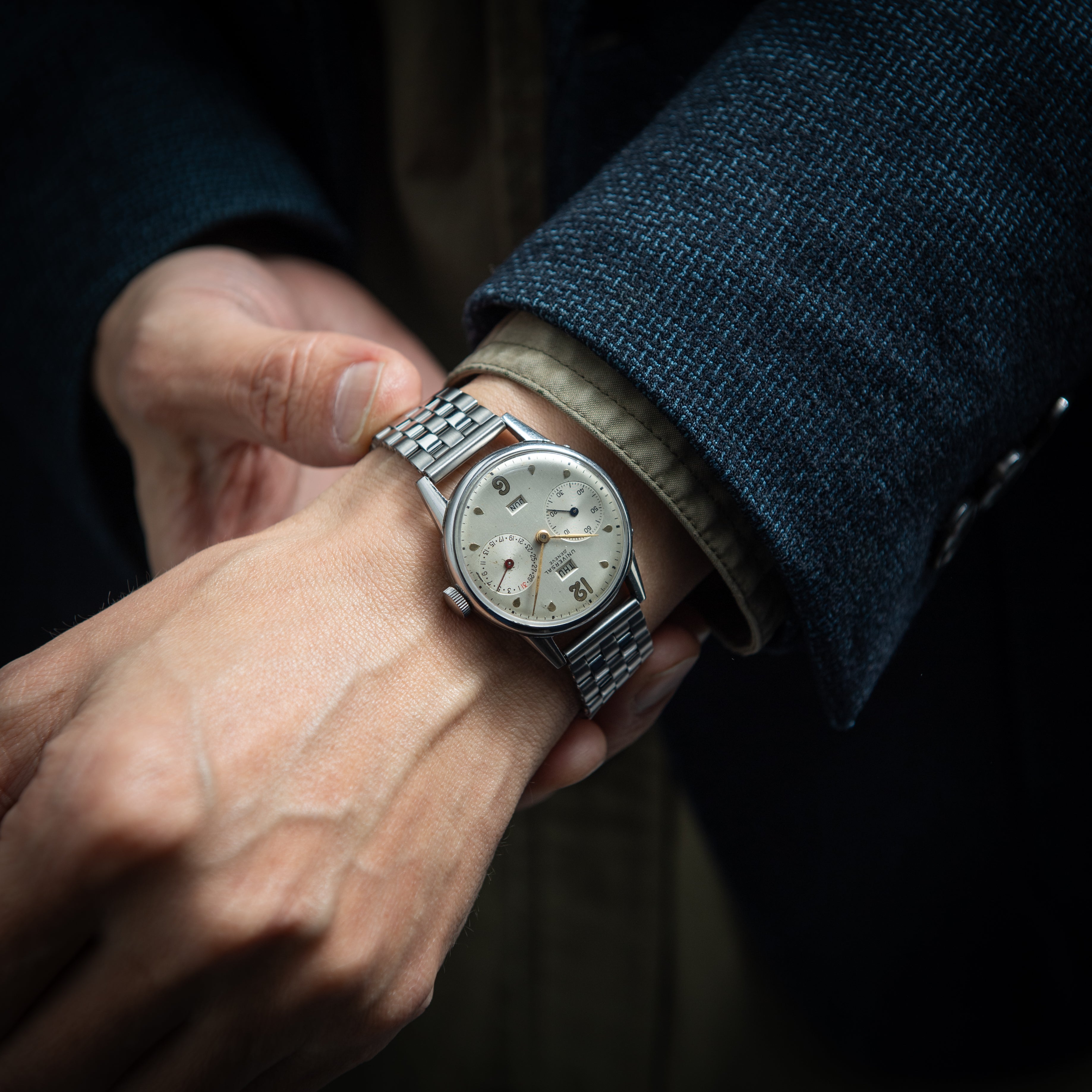 ユニバーサル・ジュネーブ トリプルカレンダー 1940年代製 手巻 Cal.291 オリジナルダイヤル