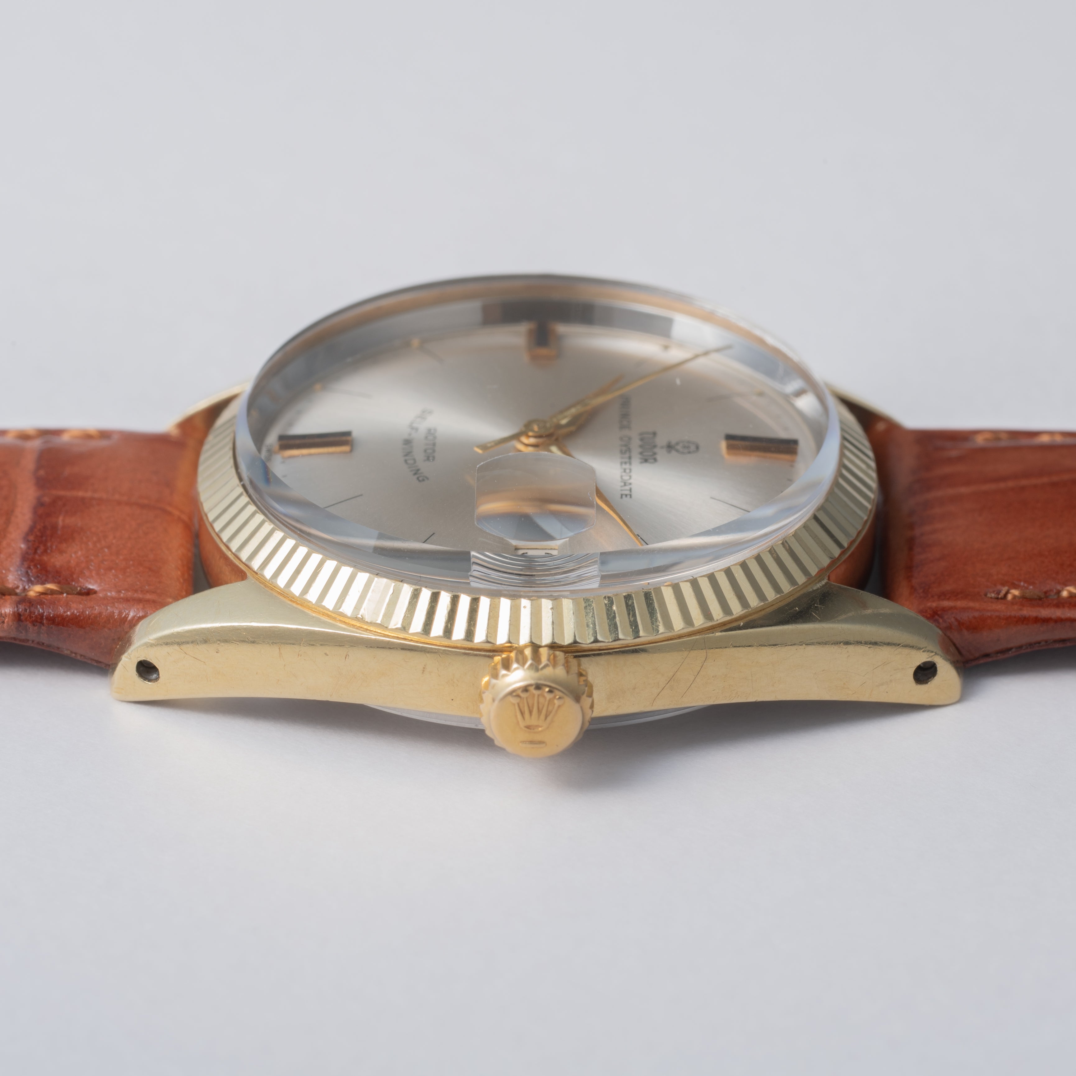 チューダー プリンスオイスターデイト 小バラ 金張り 1963年製 王冠リューズ 自動巻 フルーテッドベゼル