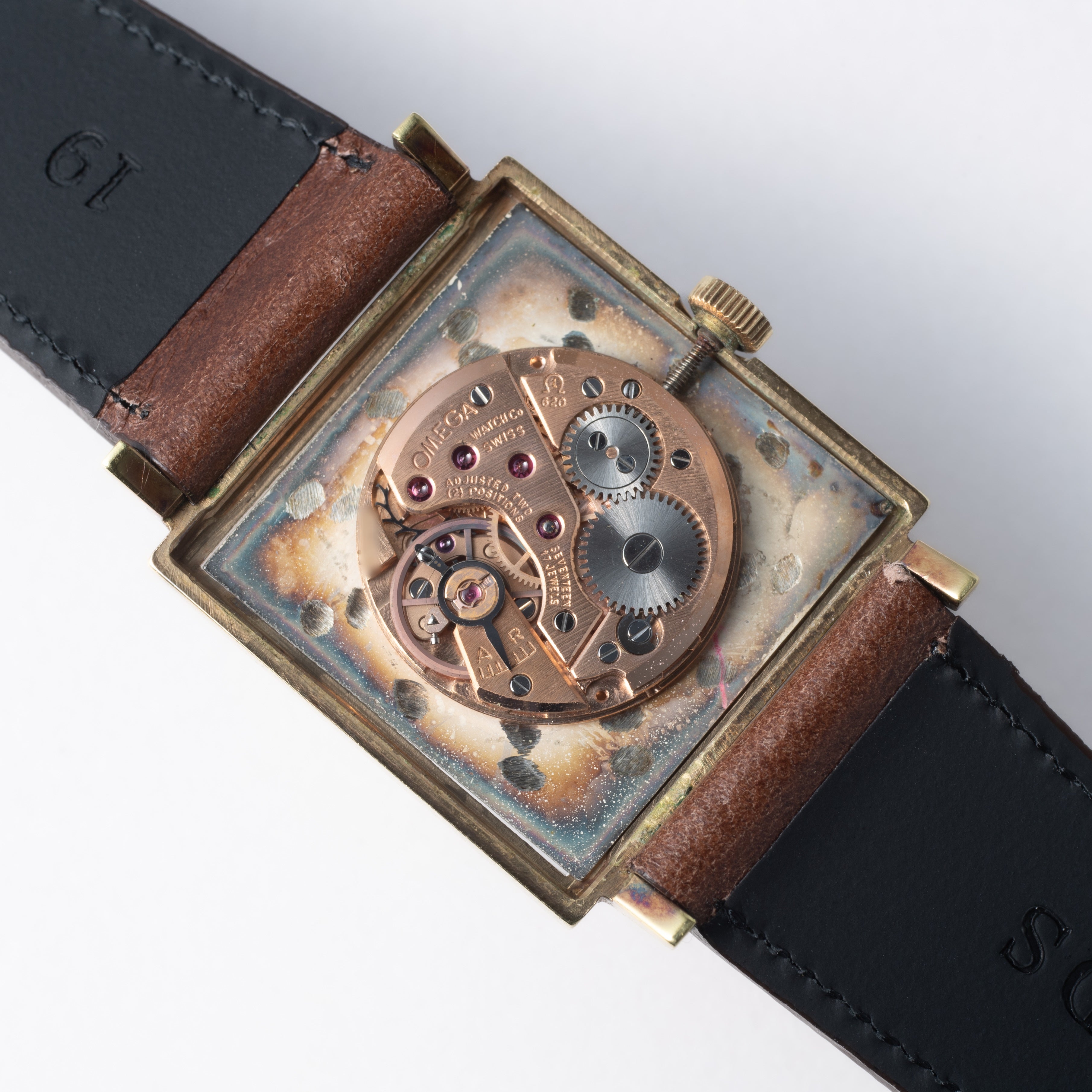 オメガ デ・ヴィル 1969年製 スクエアケース 金張り 手巻き