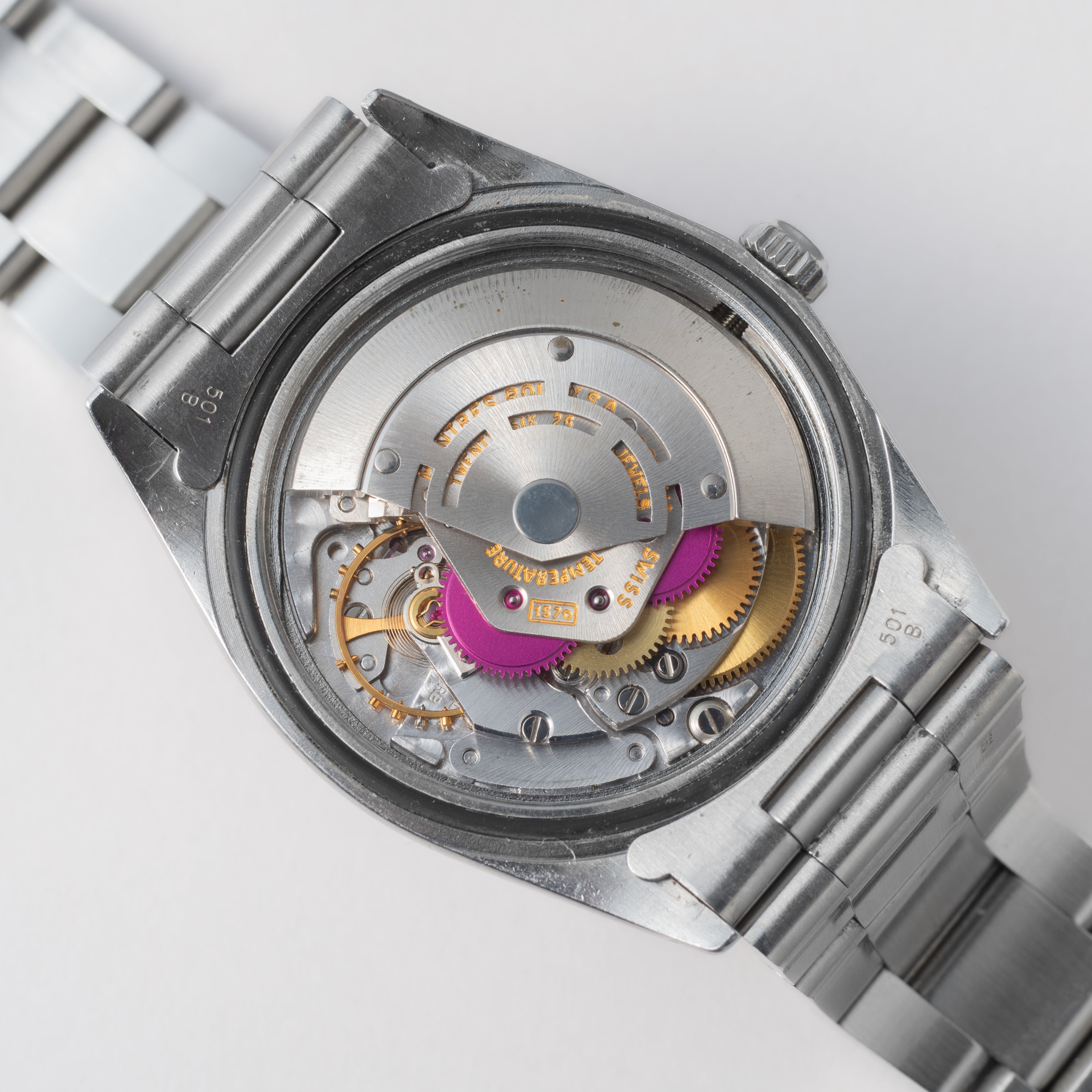 ロレックス サンダーバード Ref.1625 ブルーシグマダイヤル 1971年製 ホワイトゴールド回転ベゼル