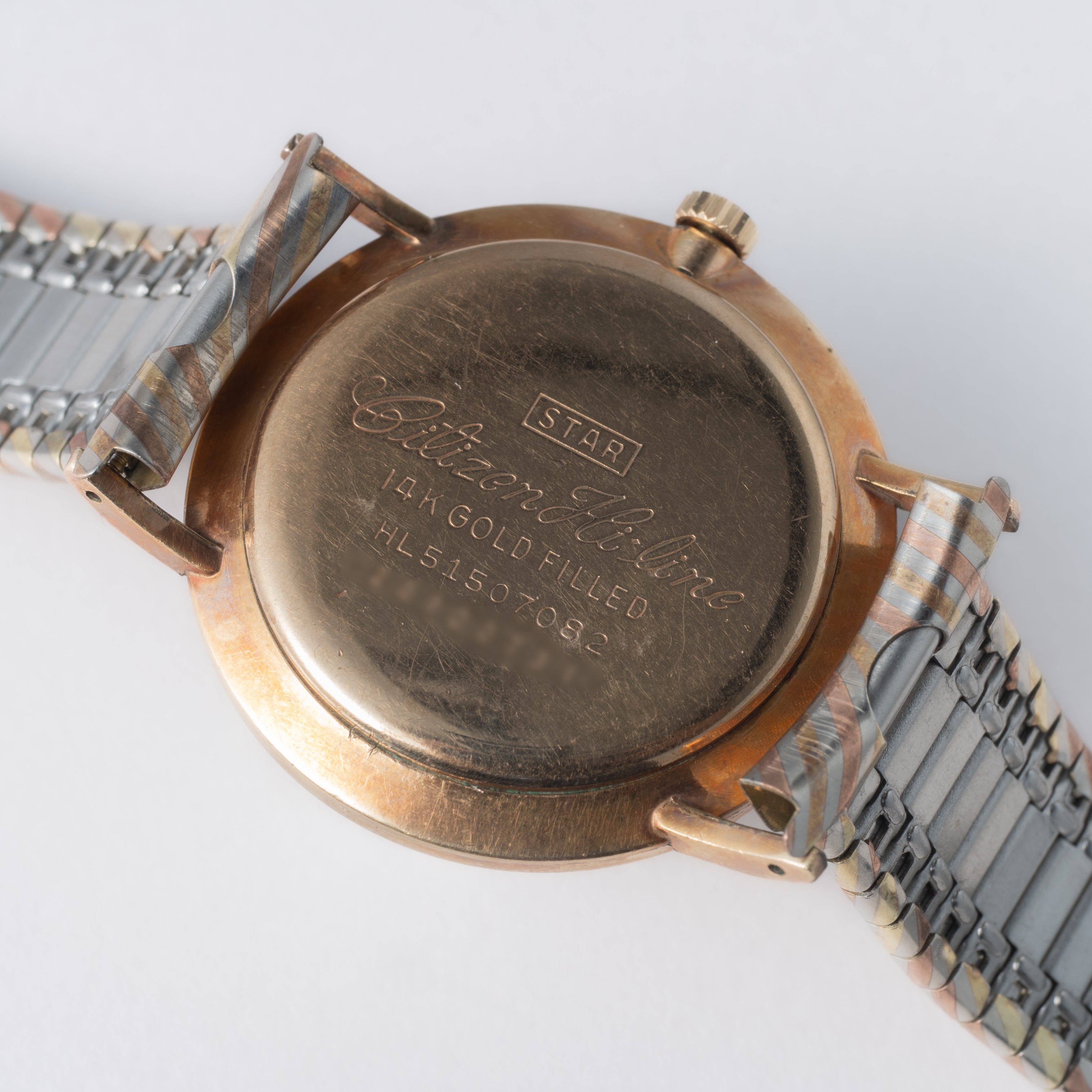 シチズン ハイライン 23石 1962年製 トリドールダイヤル ブレス(スネーク)