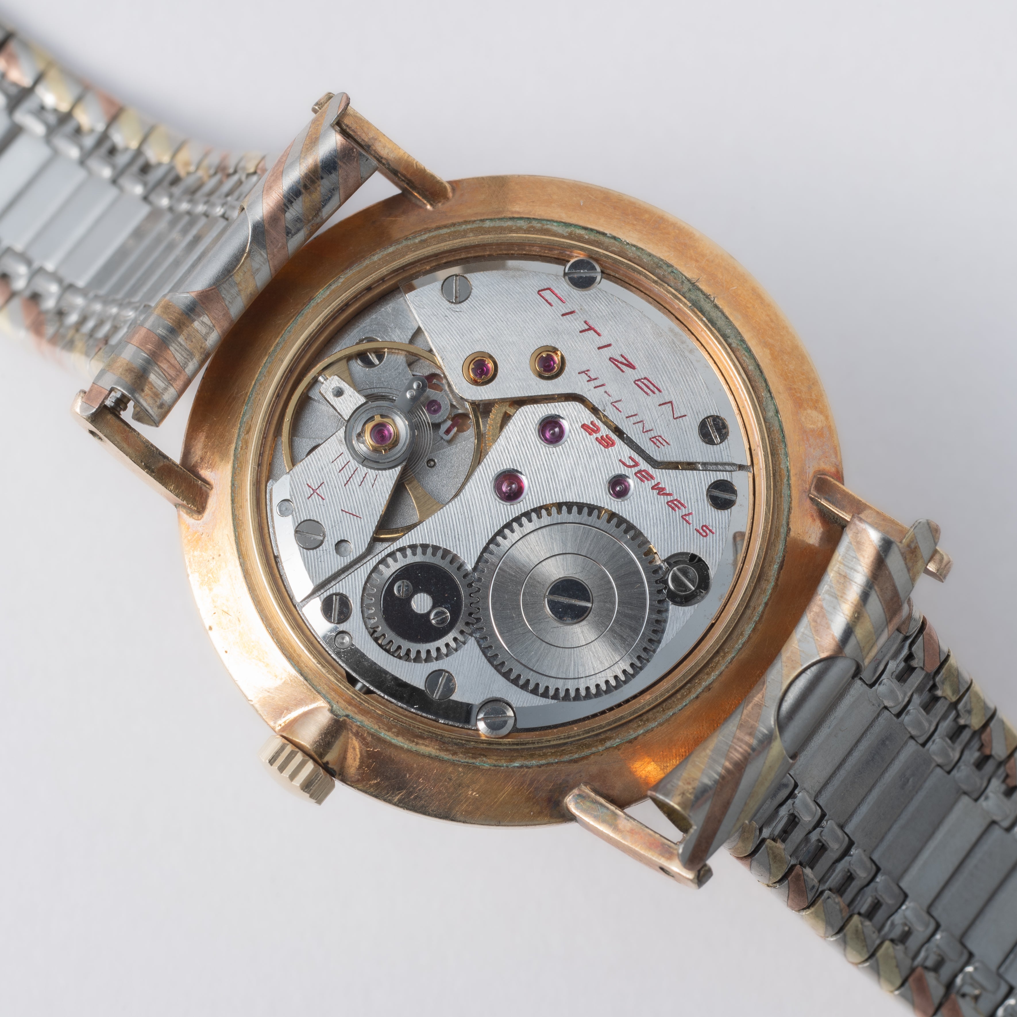 シチズン ハイライン 23石 1962年製 トリドールダイヤル ブレス(スネーク)