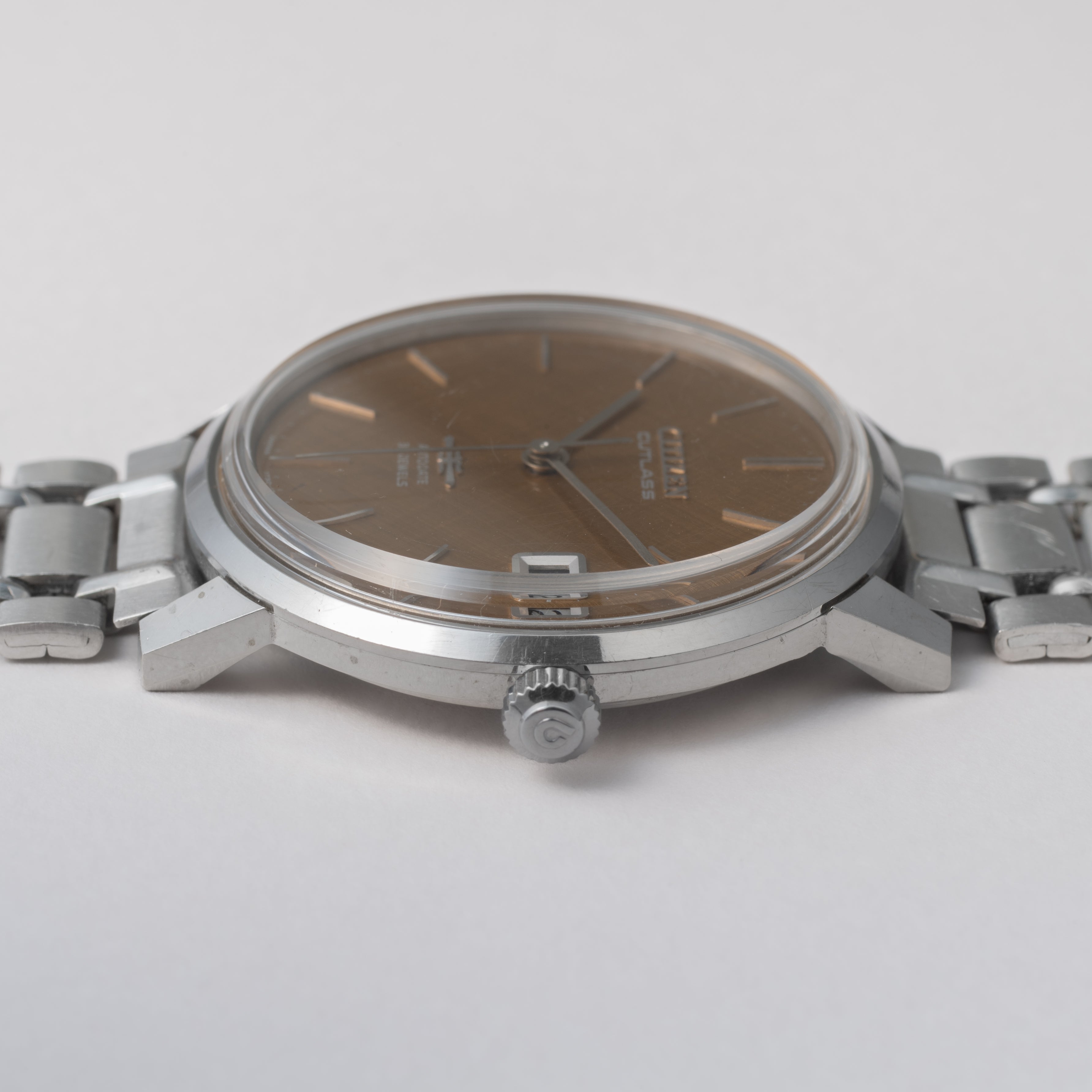 シチズン カトラス 1968年製 Ref.3001-Y ブラウンゴールドダイヤル 33石薄型自動巻