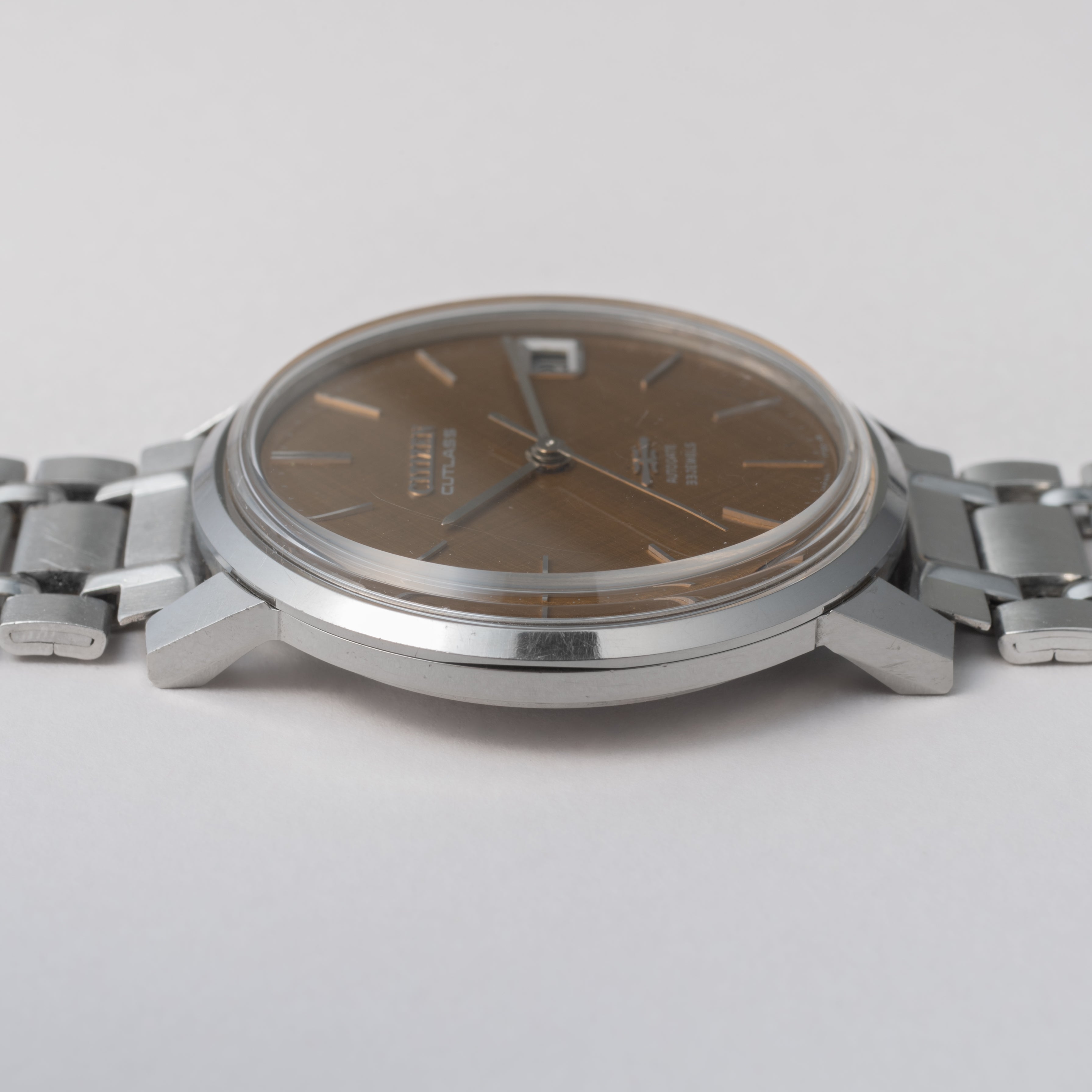 シチズン カトラス 1968年製 Ref.3001-Y ブラウンゴールドダイヤル 33石薄型自動巻