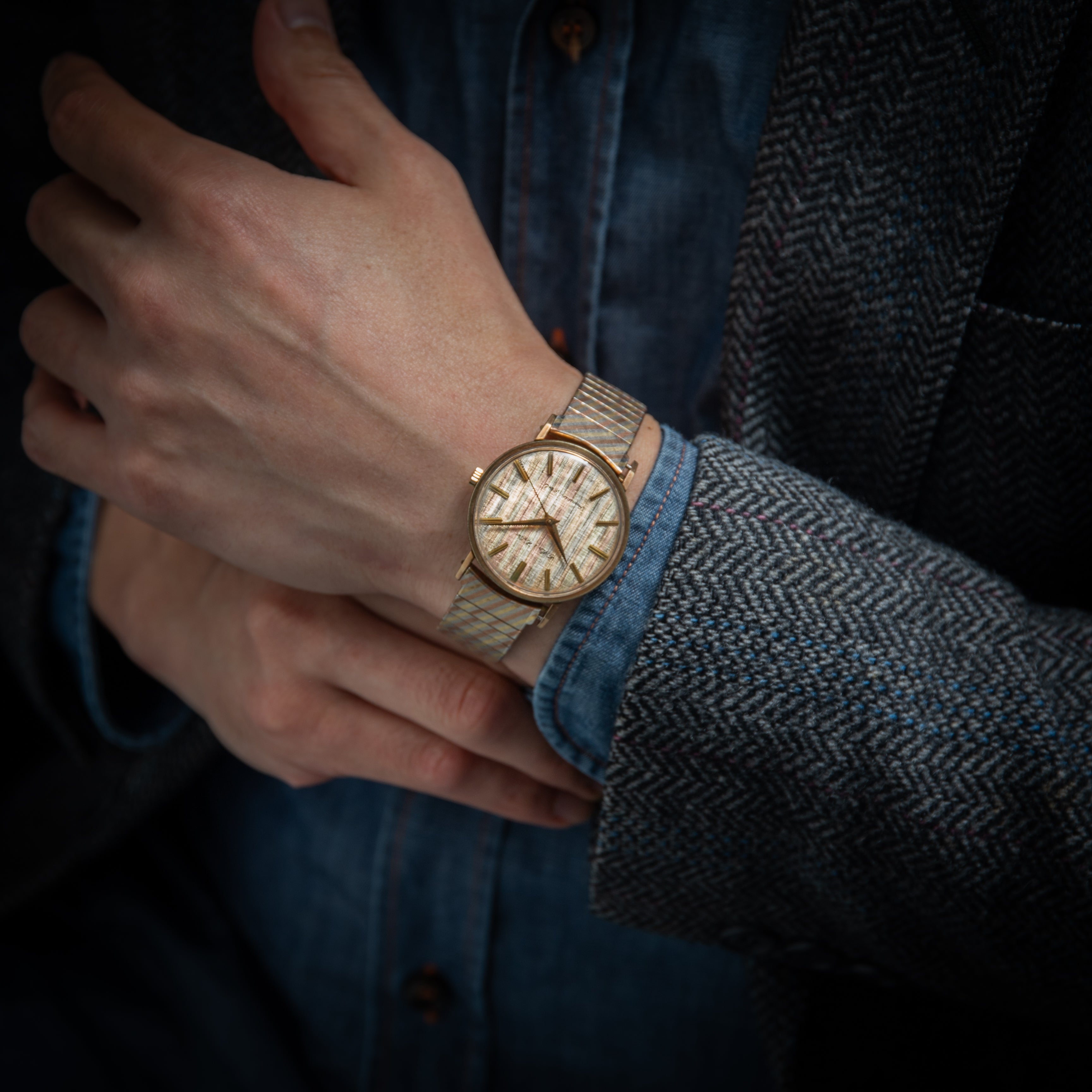 シチズン ハイライン 23石 1962年製 トリドールダイヤル ブレス(スネーク)