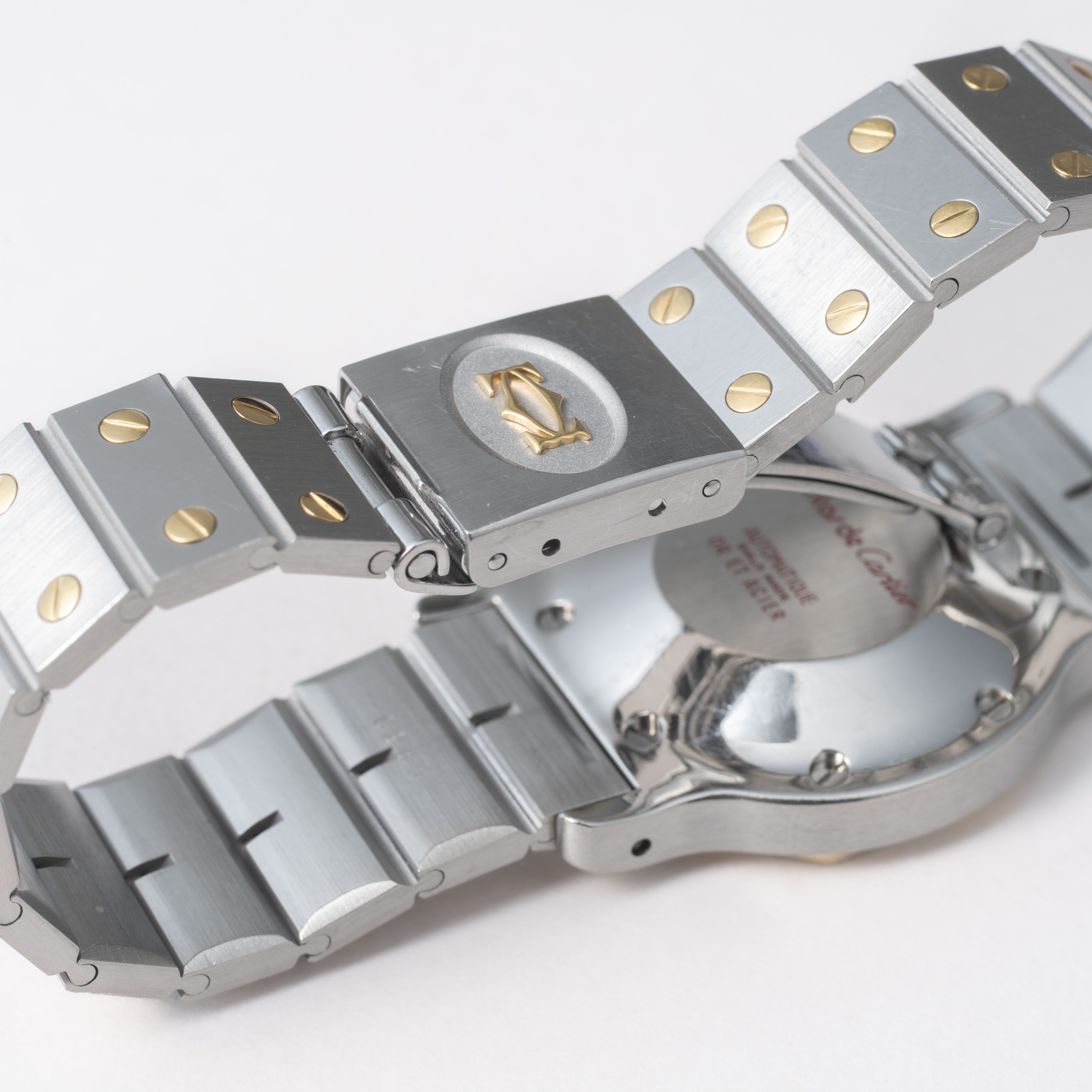 カルティエ サントス オクタゴン LMサイズ コンビ 自動巻