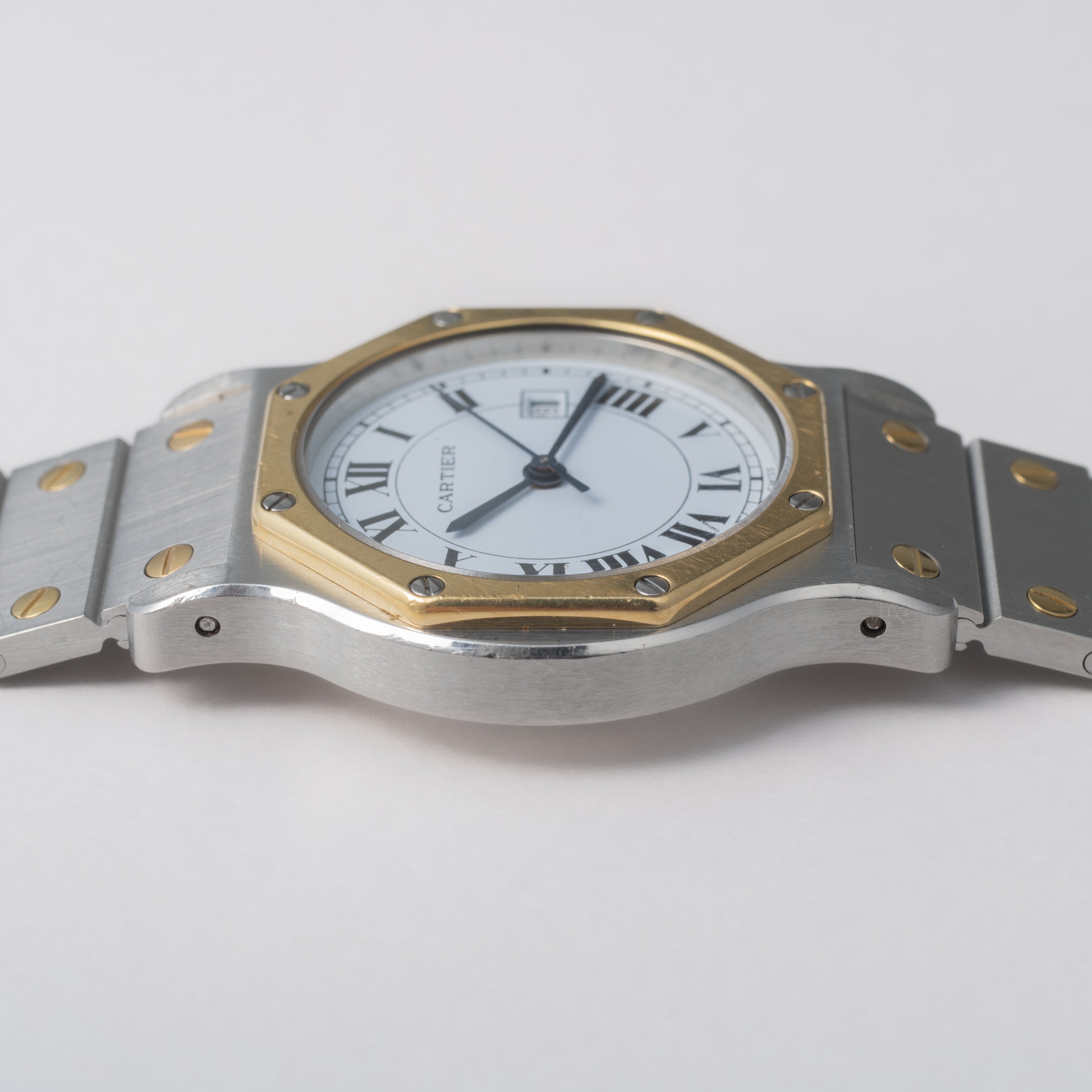 カルティエ サントス オクタゴン LMサイズ コンビ 自動巻