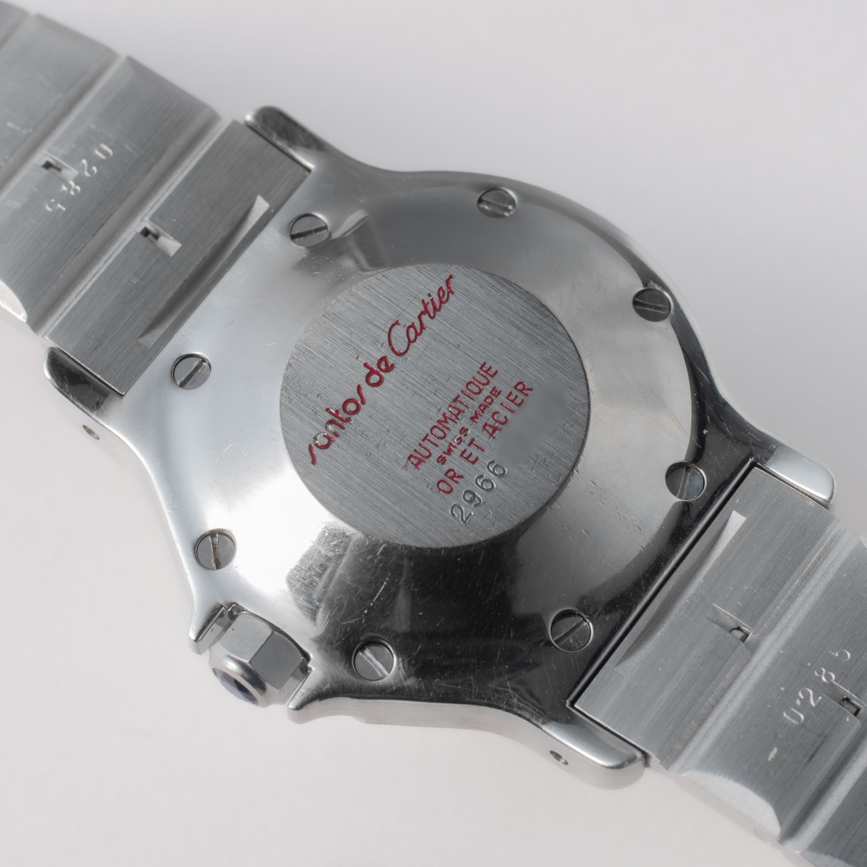 カルティエ サントス オクタゴン LMサイズ コンビ 自動巻