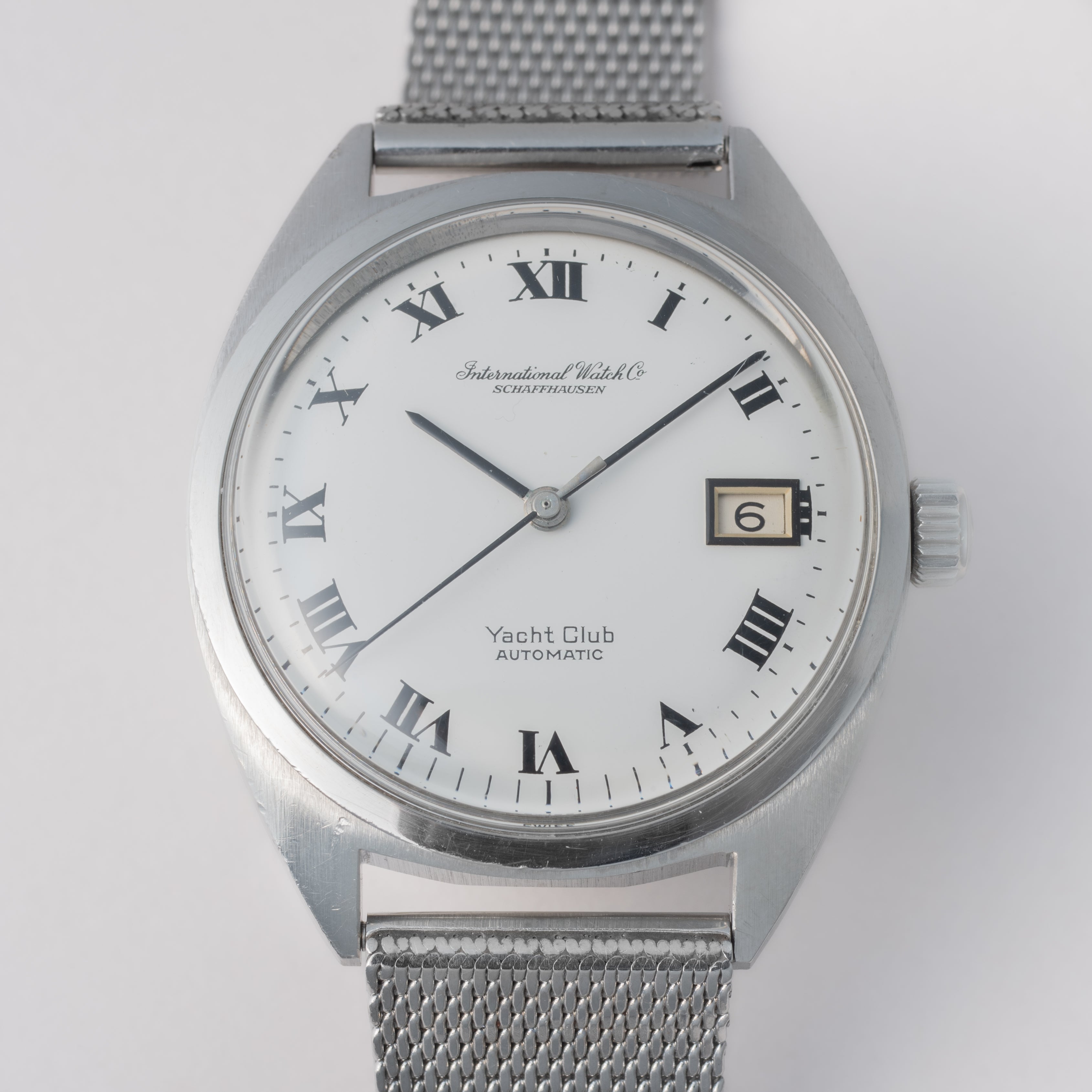 IWC ヨットクラブ 1971年製 純正メッシュブレス ホワイトローマン