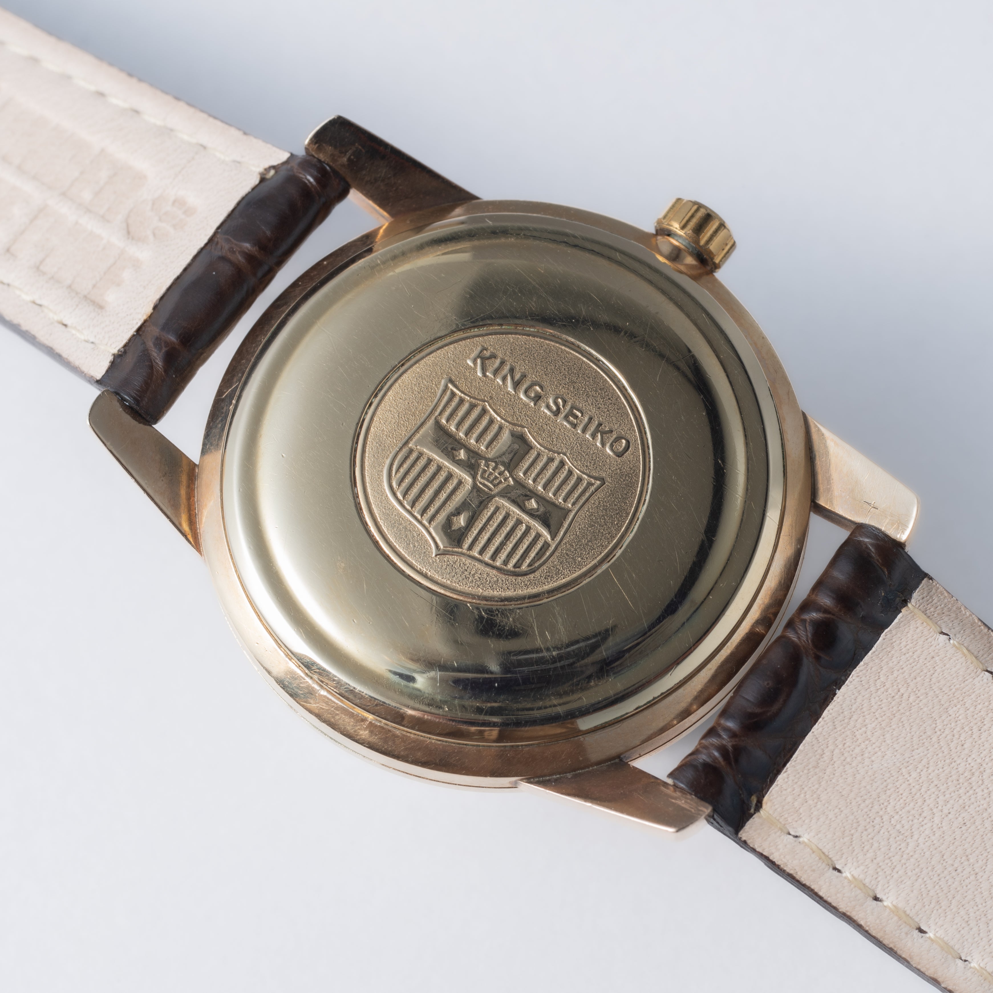 キングセイコー 1967年製 Ref.44-2000 AGF 44KS最後期型 ロービート手巻き 尾錠付き