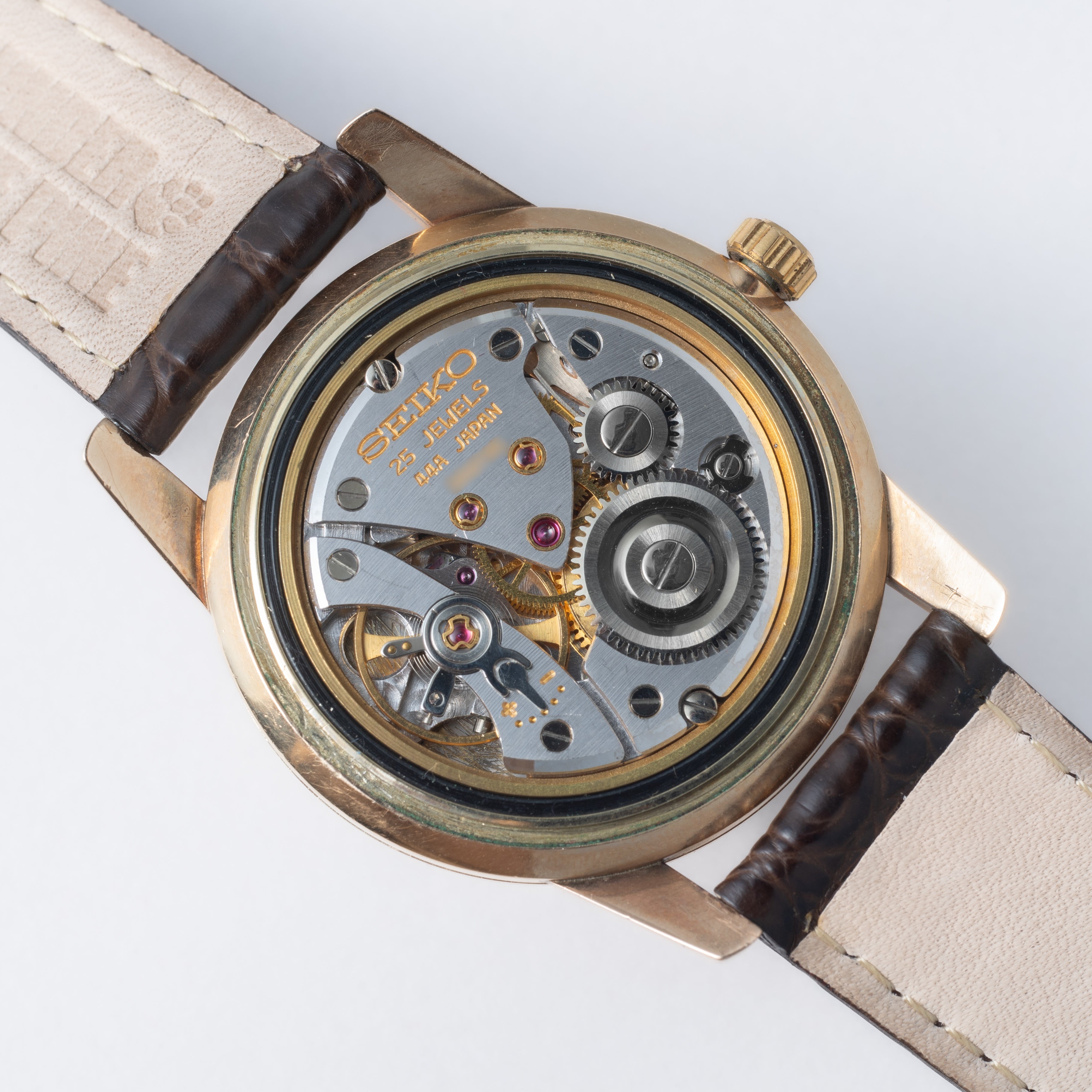 キングセイコー 1967年製 Ref.44-2000 AGF 44KS最後期型 ロービート手巻き 尾錠付き