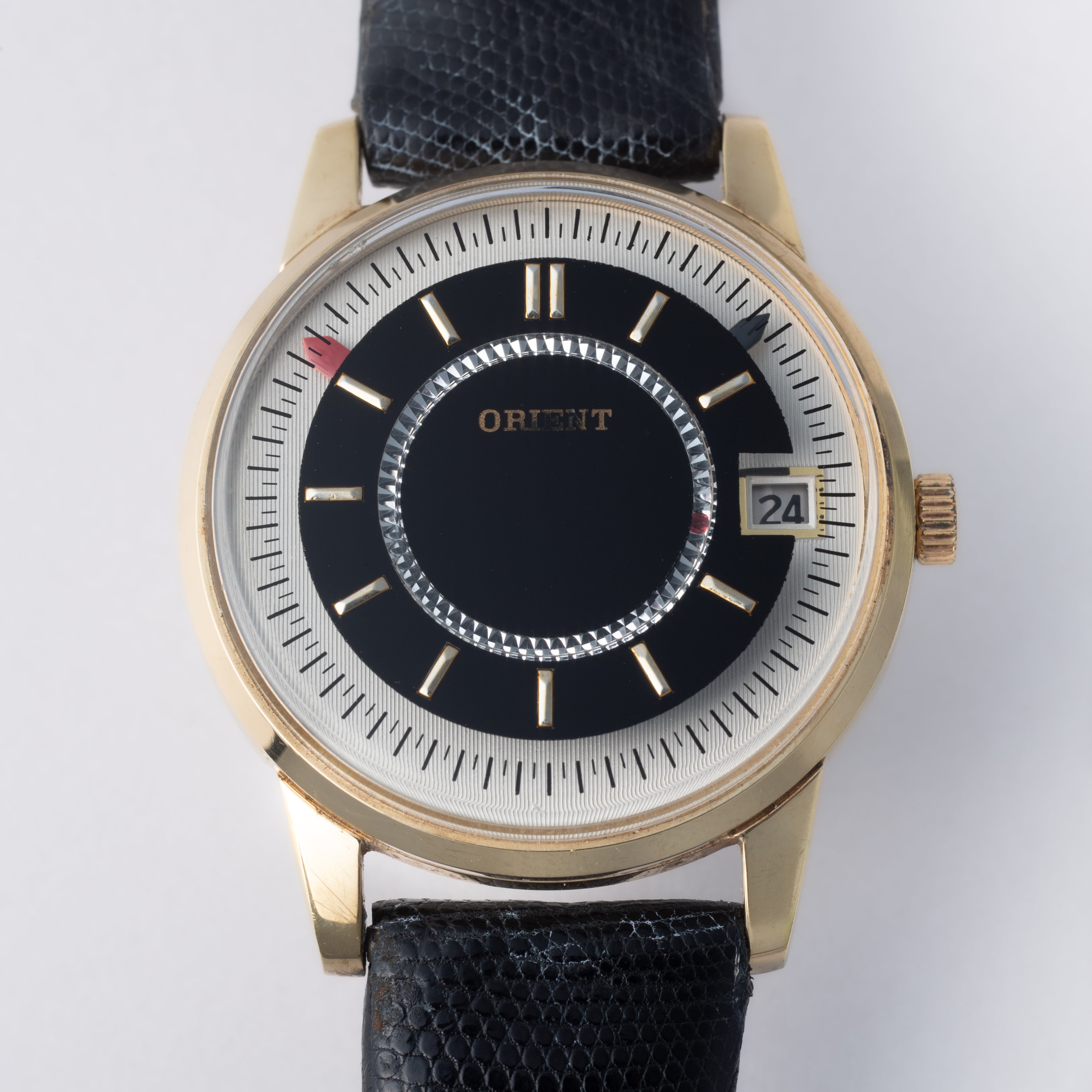 オリエント オリンピア カレンダー 1960年代製 ギャラクシーダイヤル 純正尾錠付き