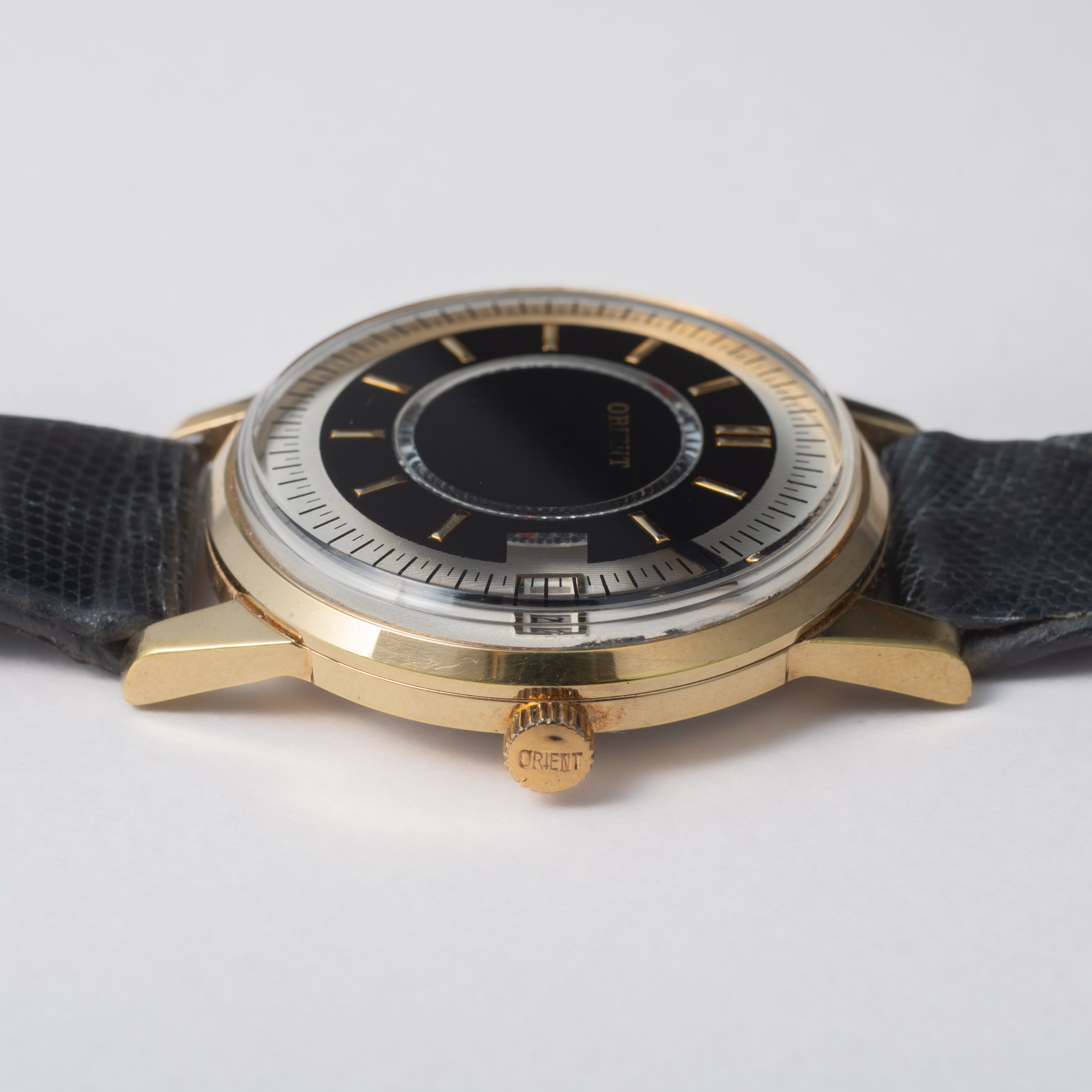 オリエント オリンピア カレンダー 1960年代製 ギャラクシーダイヤル 純正尾錠付き