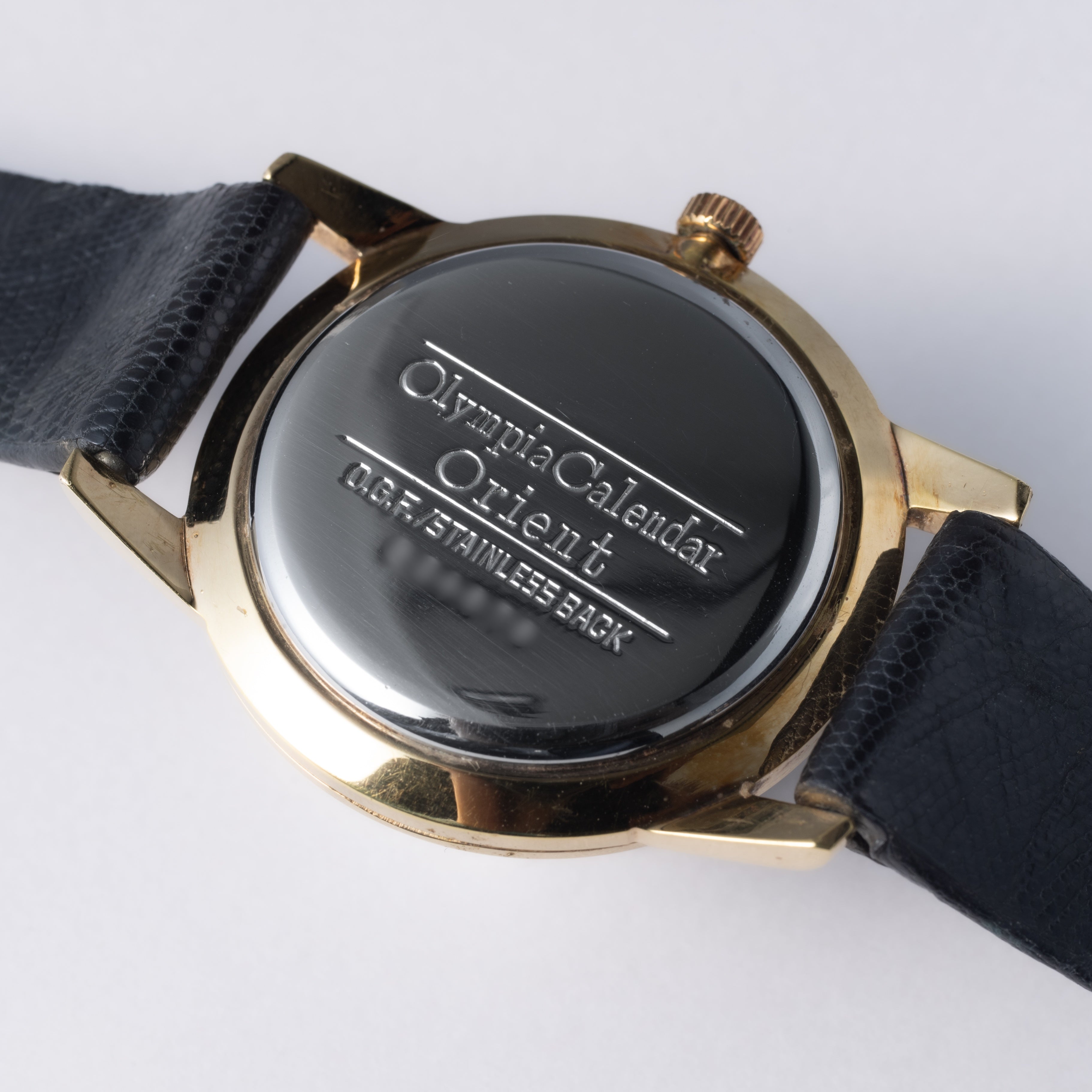 オリエント オリンピア カレンダー 1960年代製 ギャラクシーダイヤル 純正尾錠付き