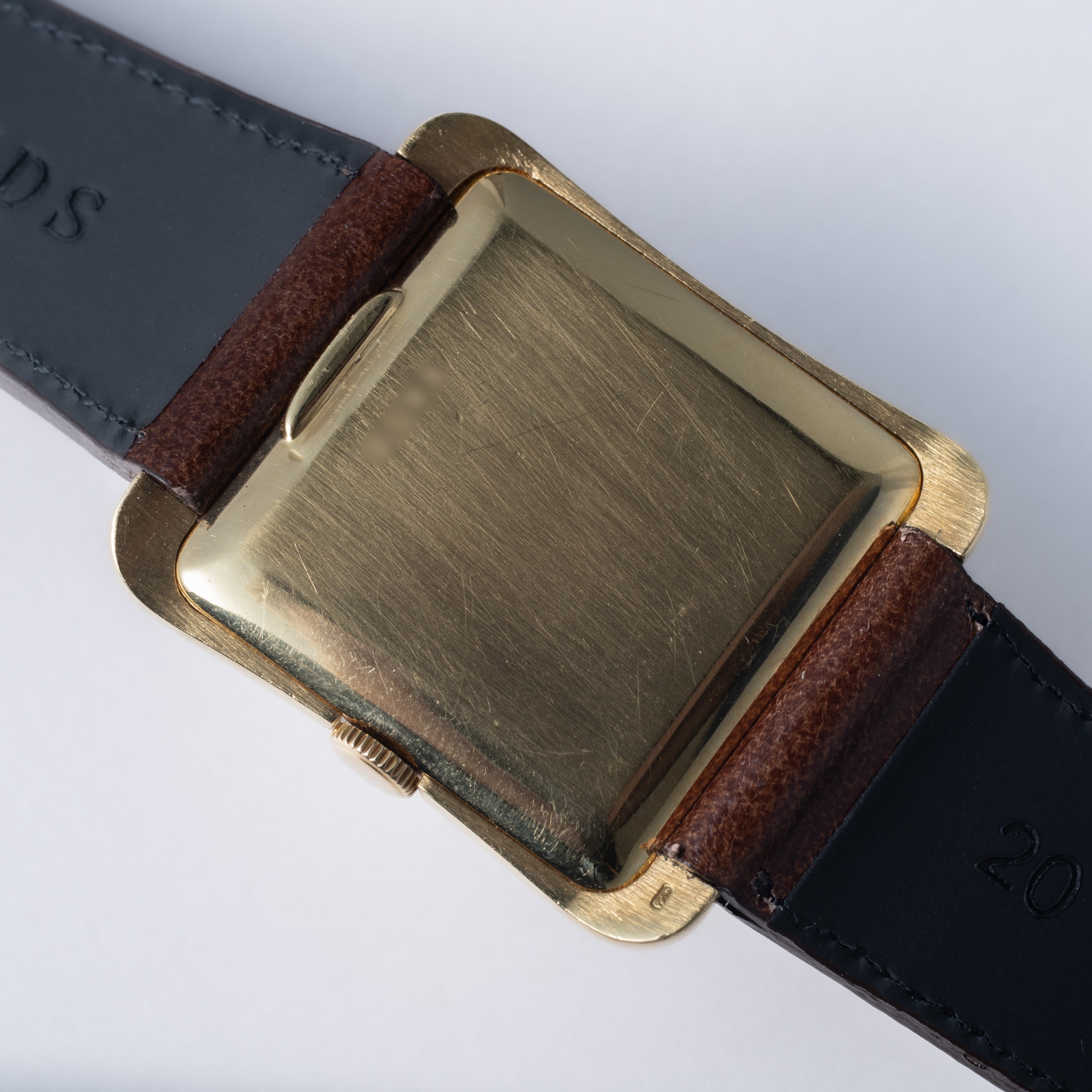 オーデマ・ピゲ 18金無垢スクエアケース ウルトラシン ギュブランWネーム 1950年代製 手巻きCal.2001