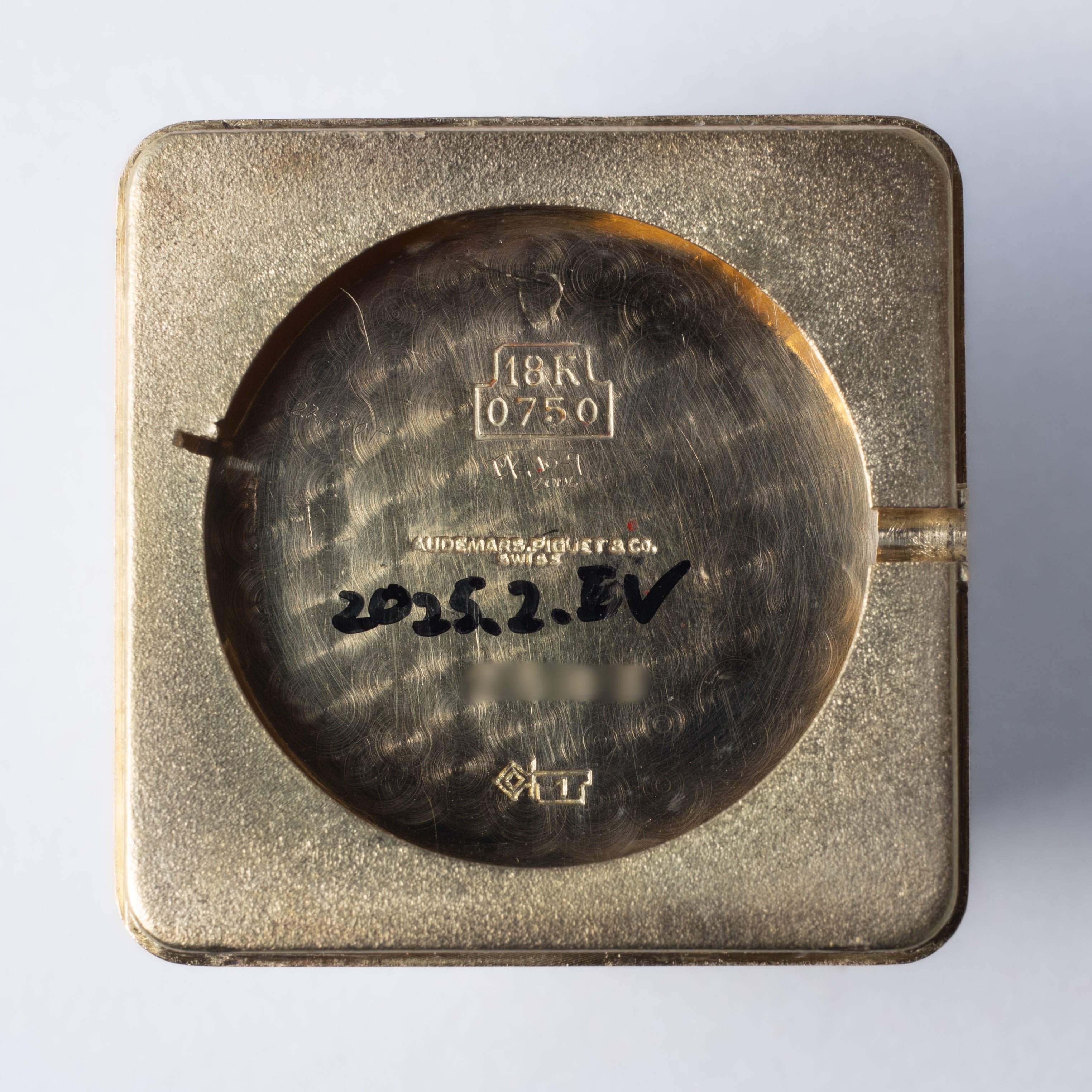 オーデマ・ピゲ 18金無垢スクエアケース ウルトラシン ギュブランWネーム 1950年代製 手巻きCal.2001