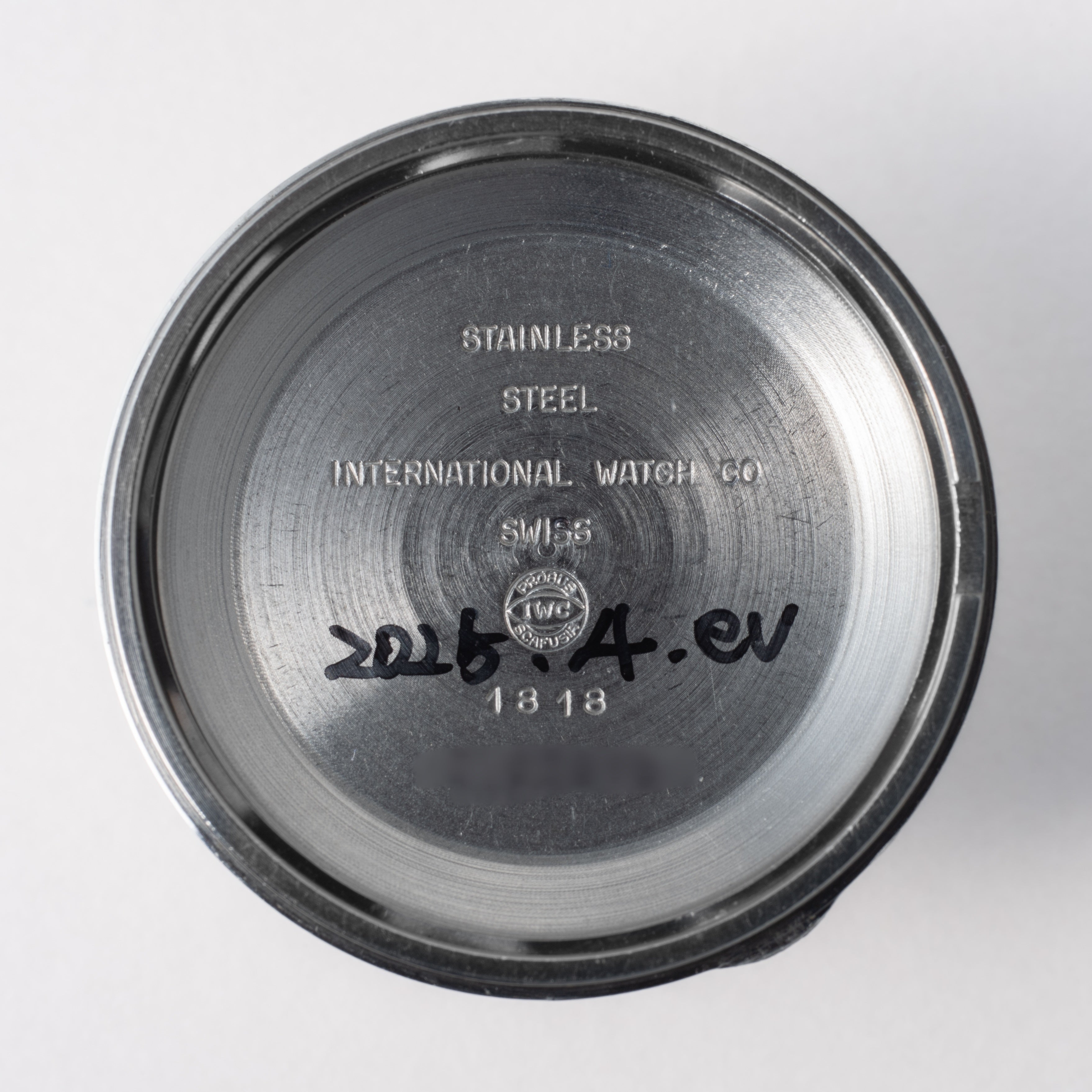 IWC ラウンドケース 1973年製 Ref.1818 手巻き Cal.89 シルバーダイヤル